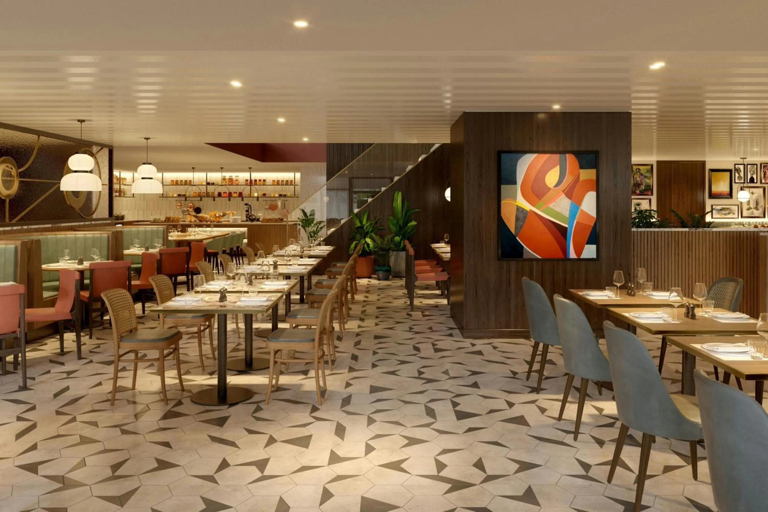 Restaurant/places to eat in Paris Marriott Rive Gauche Hotel & Conference Center