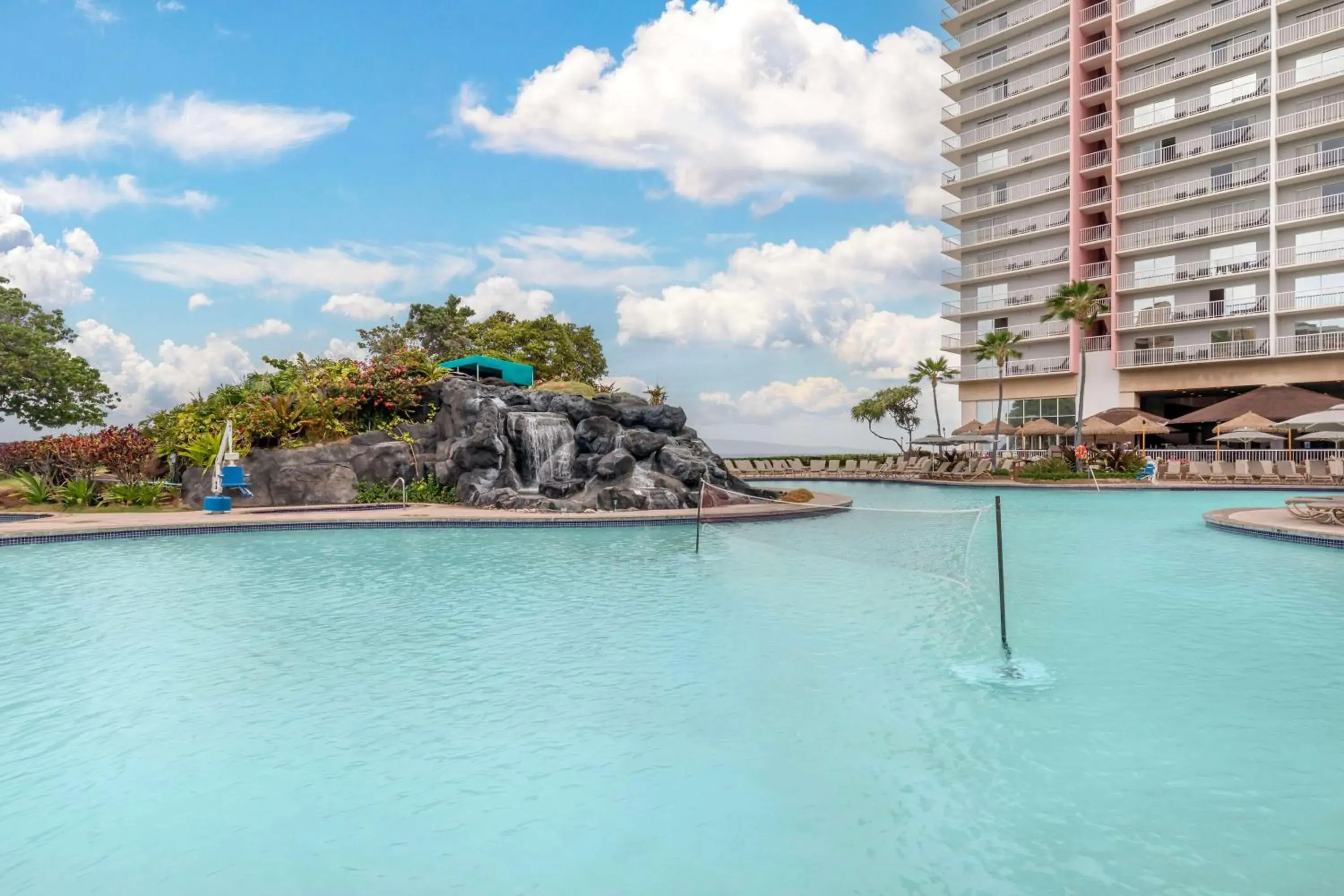 Pool view in Hilton Vacation Club Ka'anapali Beach Maui Pool view in Hilton Vacation Club Ka'anapali Beach Maui
