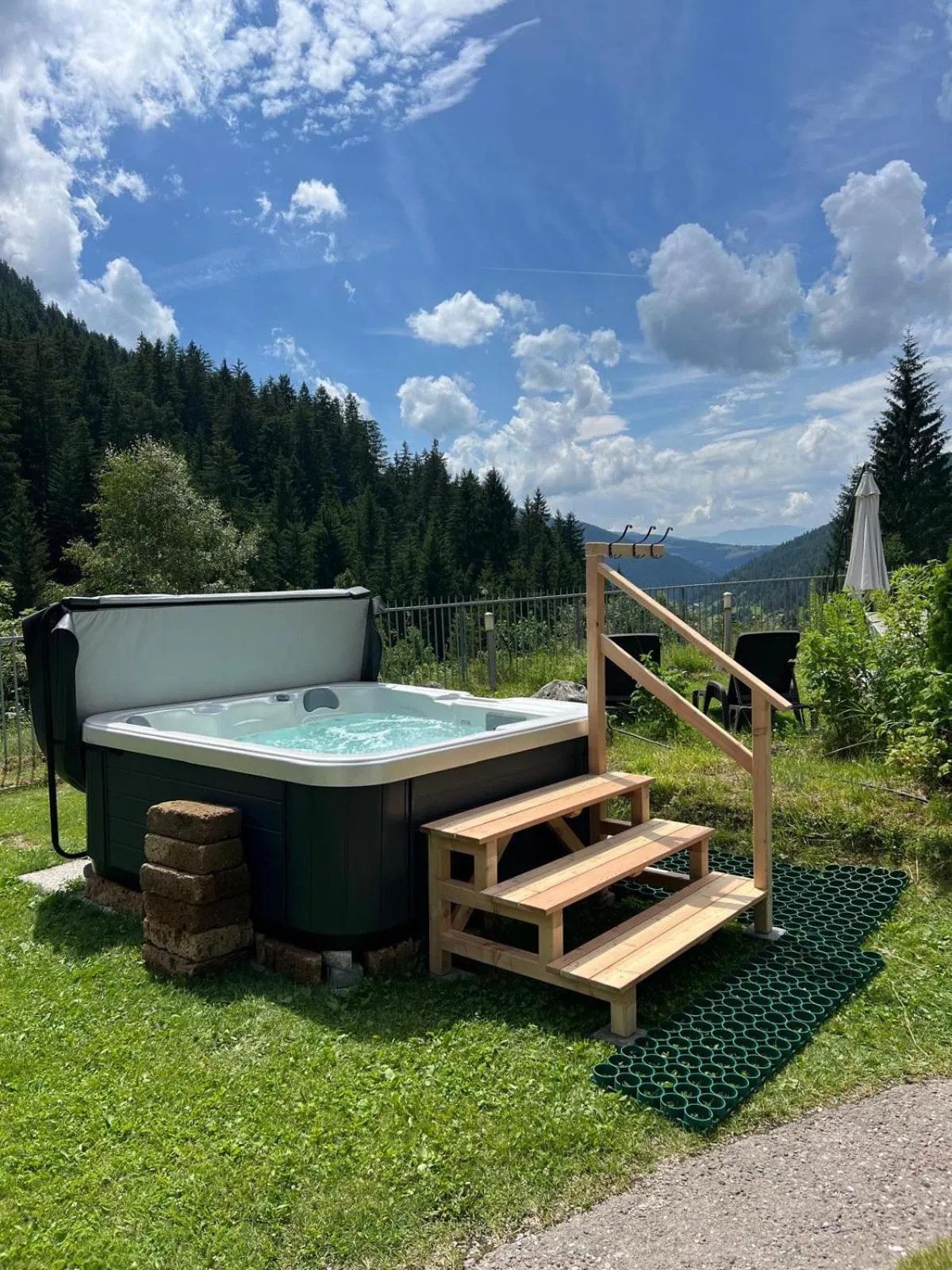 Open Air Bath in Hotel Rosengarten