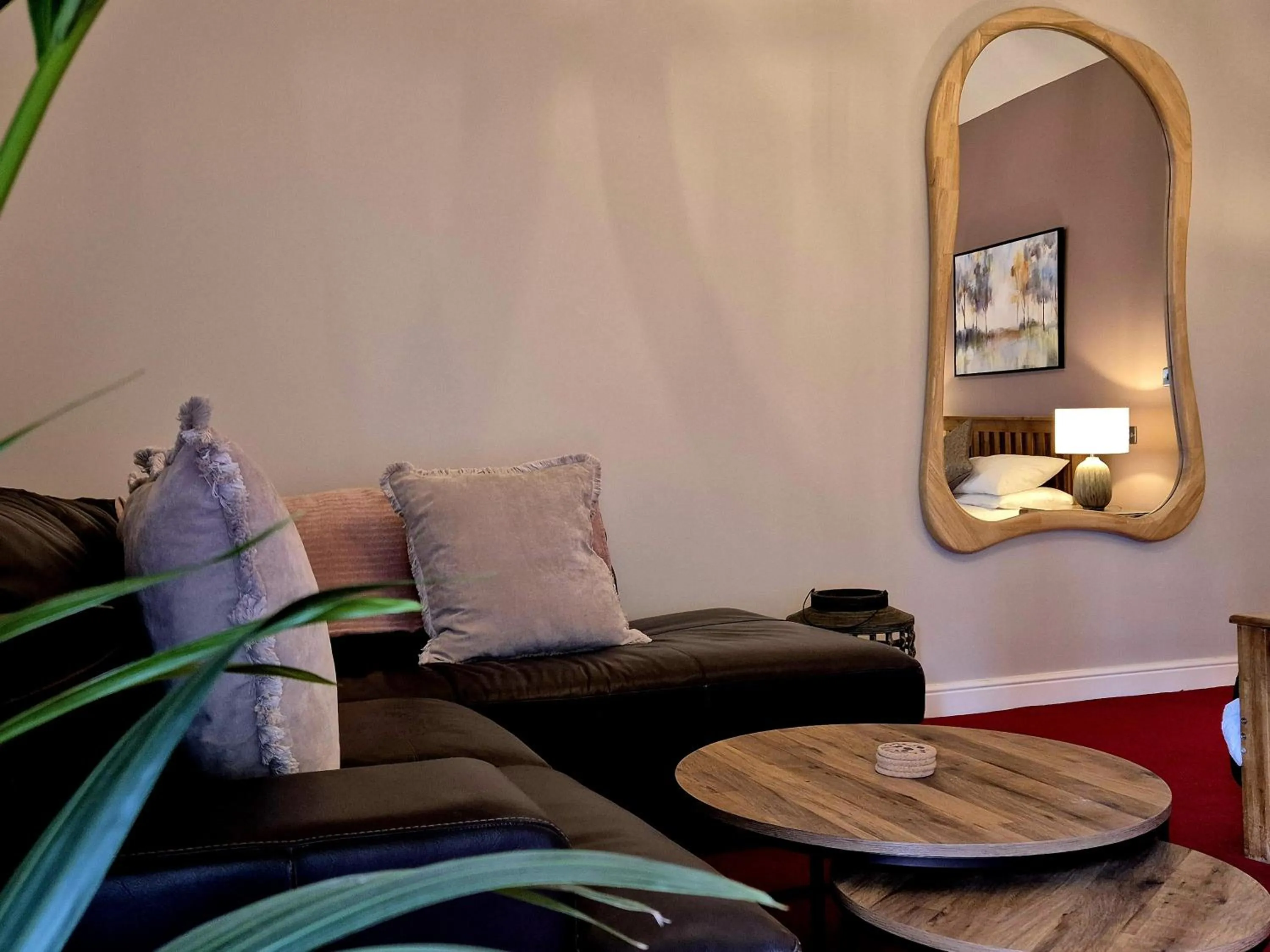 Seating area in The Badger Inn