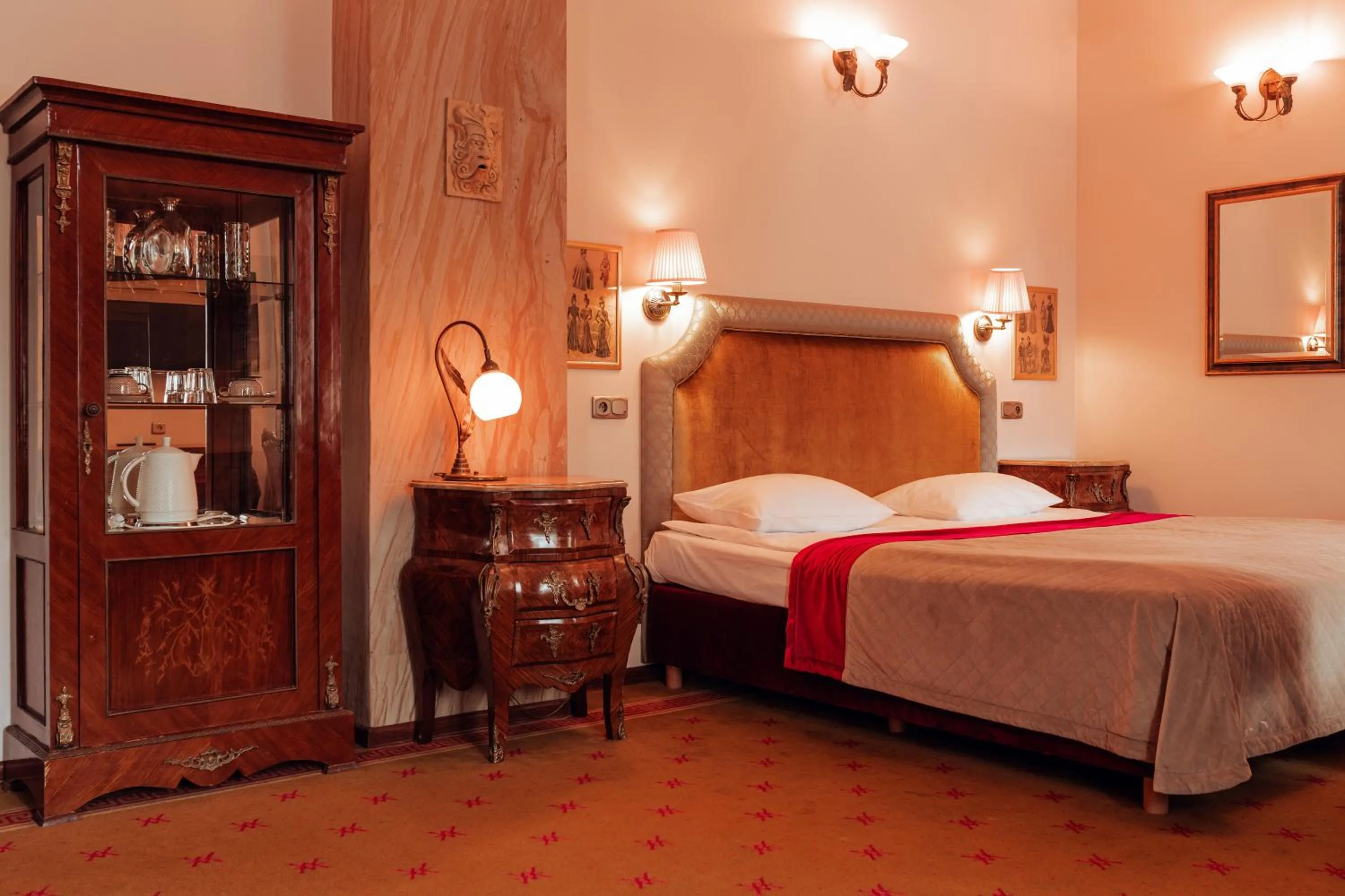 Bed in Hotel Ambasada Bolesławiec