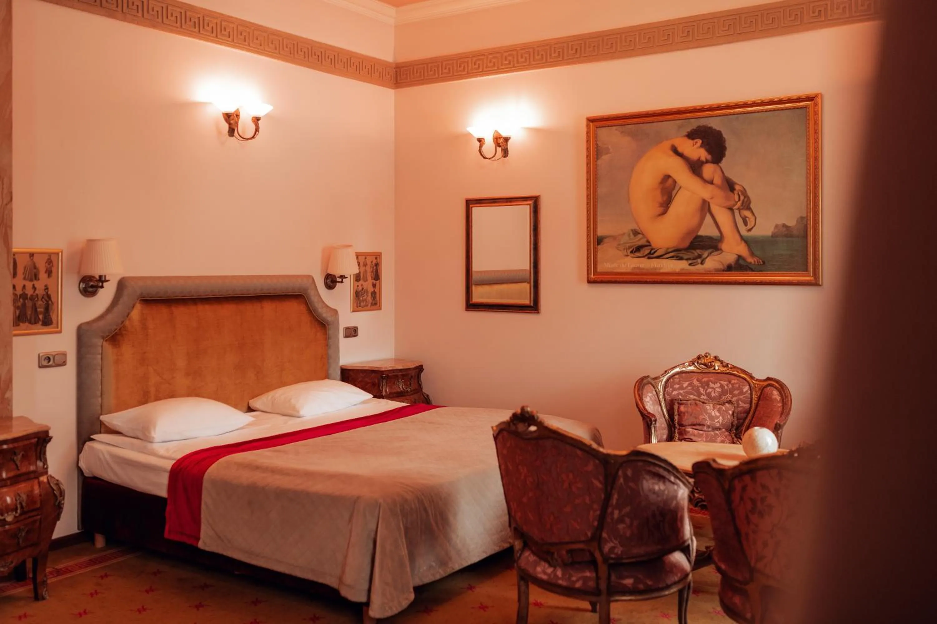 Bed in Hotel Ambasada Bolesławiec