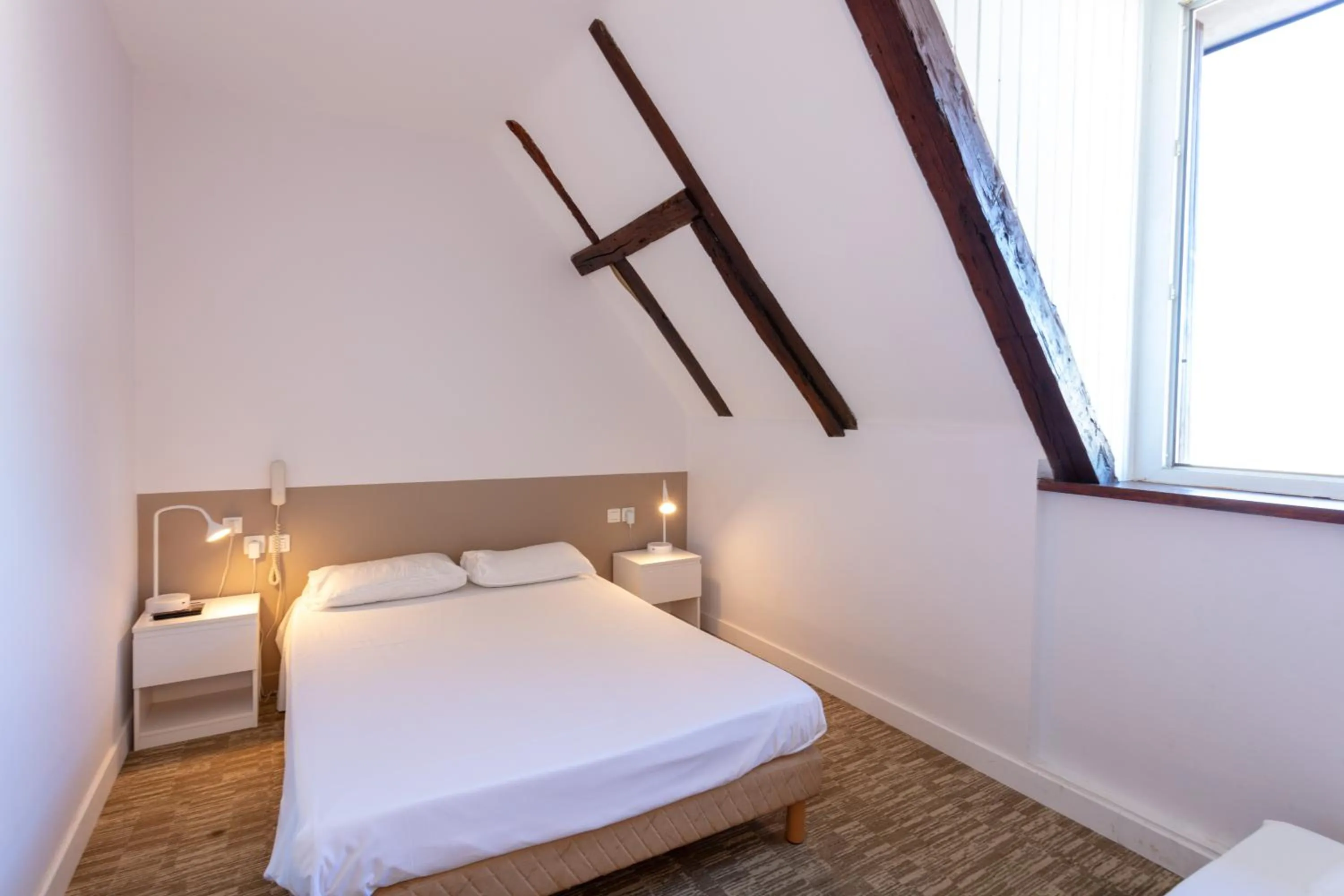 Bedroom, Bed in Hotel du Clocher