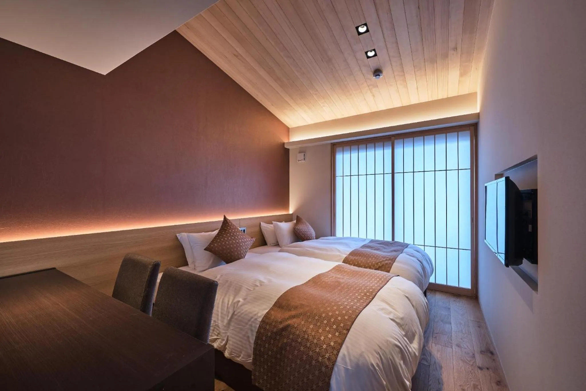 Bed in Stay SAKURA Kyoto Gion Miyagawacho