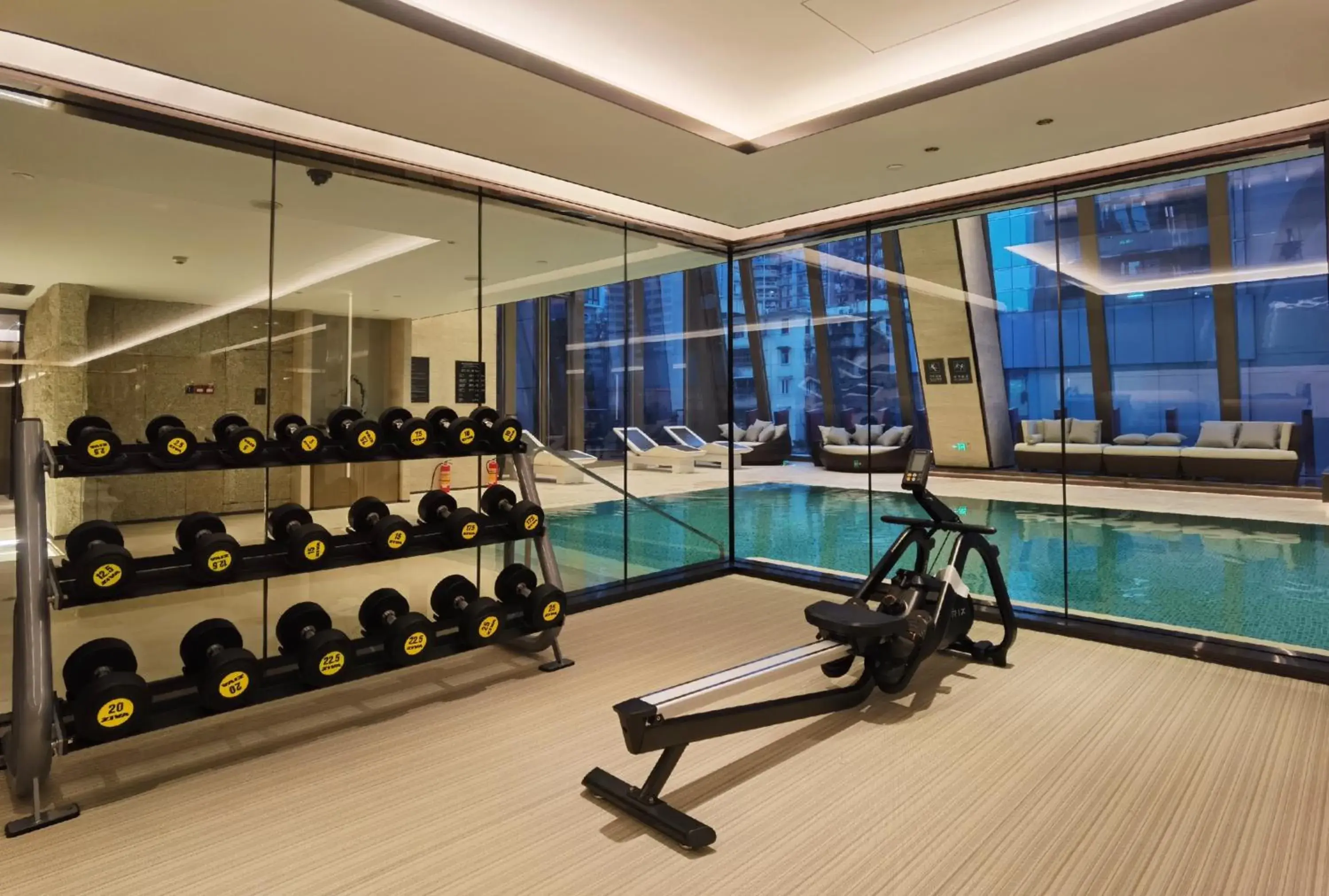 Fitness centre/facilities in Kempinski Residences Guangzhou Fitness centre/facilities in Kempinski Residences Guangzhou