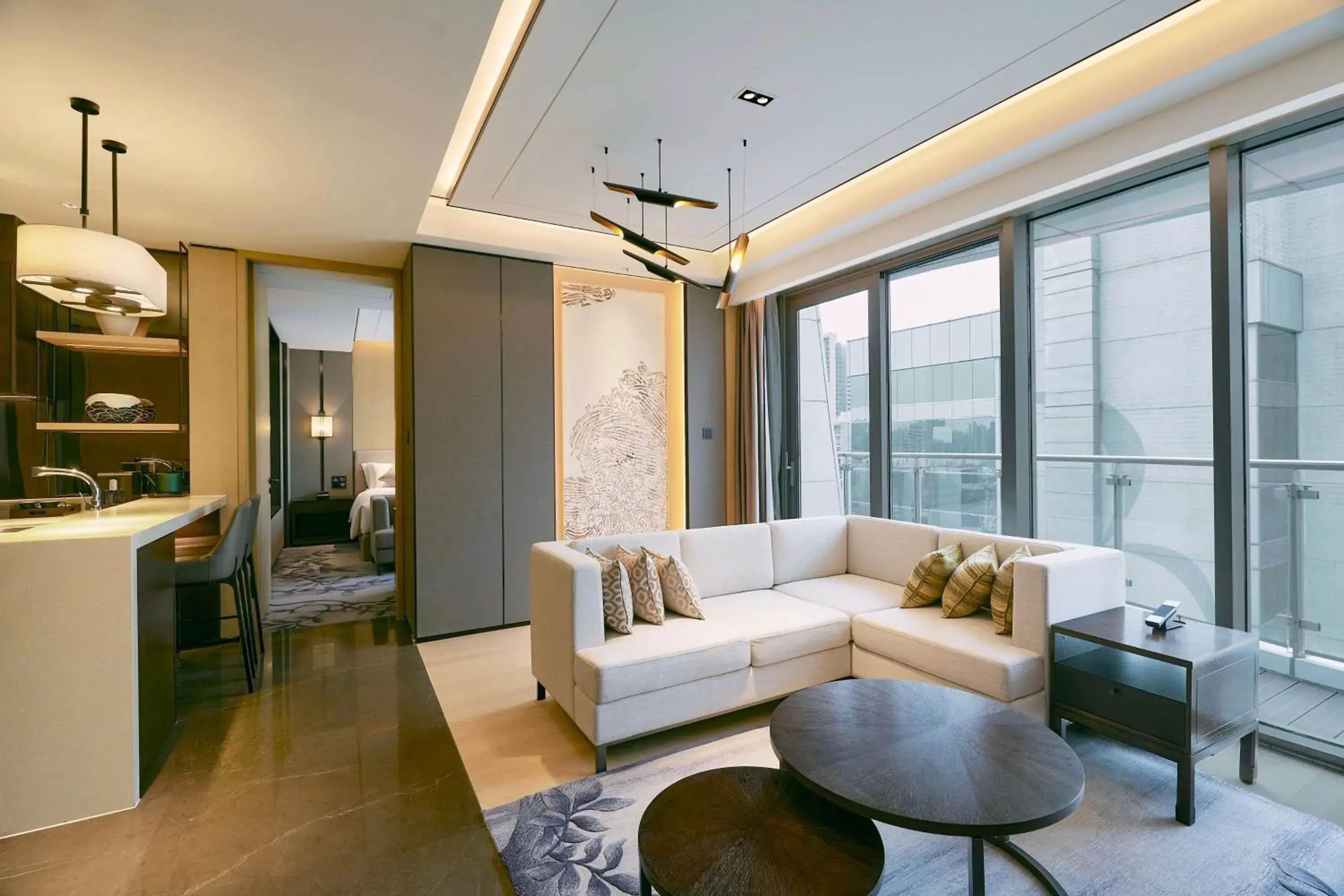 Seating area in Kempinski Residences Guangzhou Seating area in Kempinski Residences Guangzhou