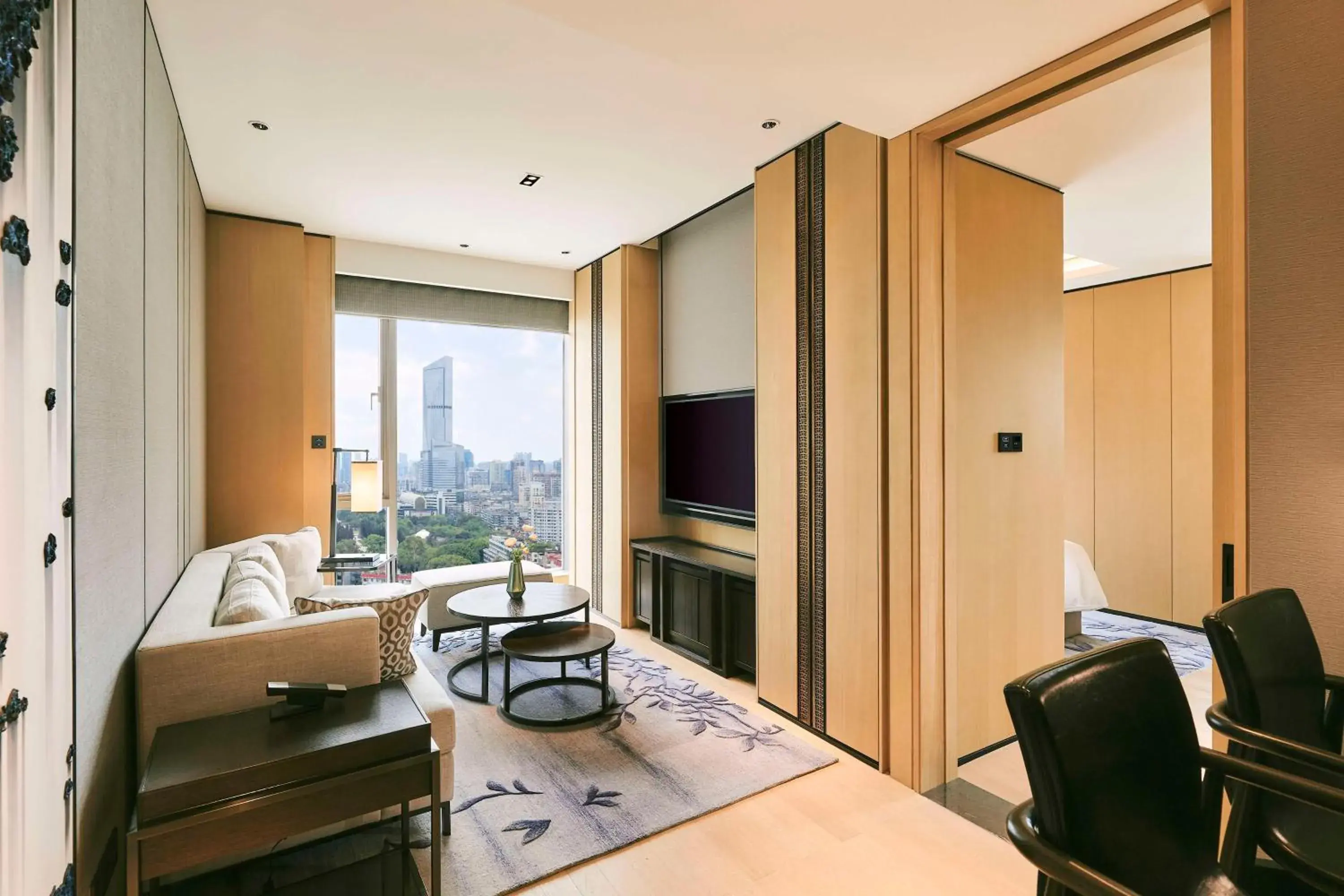 Bedroom in Kempinski Residences Guangzhou - Free shuttle between hotel and Exhibition Center during Canton Fair & Exhibitor registration Counter Bedroom in Kempinski Residences Guangzhou - Free shuttle between hotel and Exhibition Center during Canton Fair & Exhibitor registration Counter