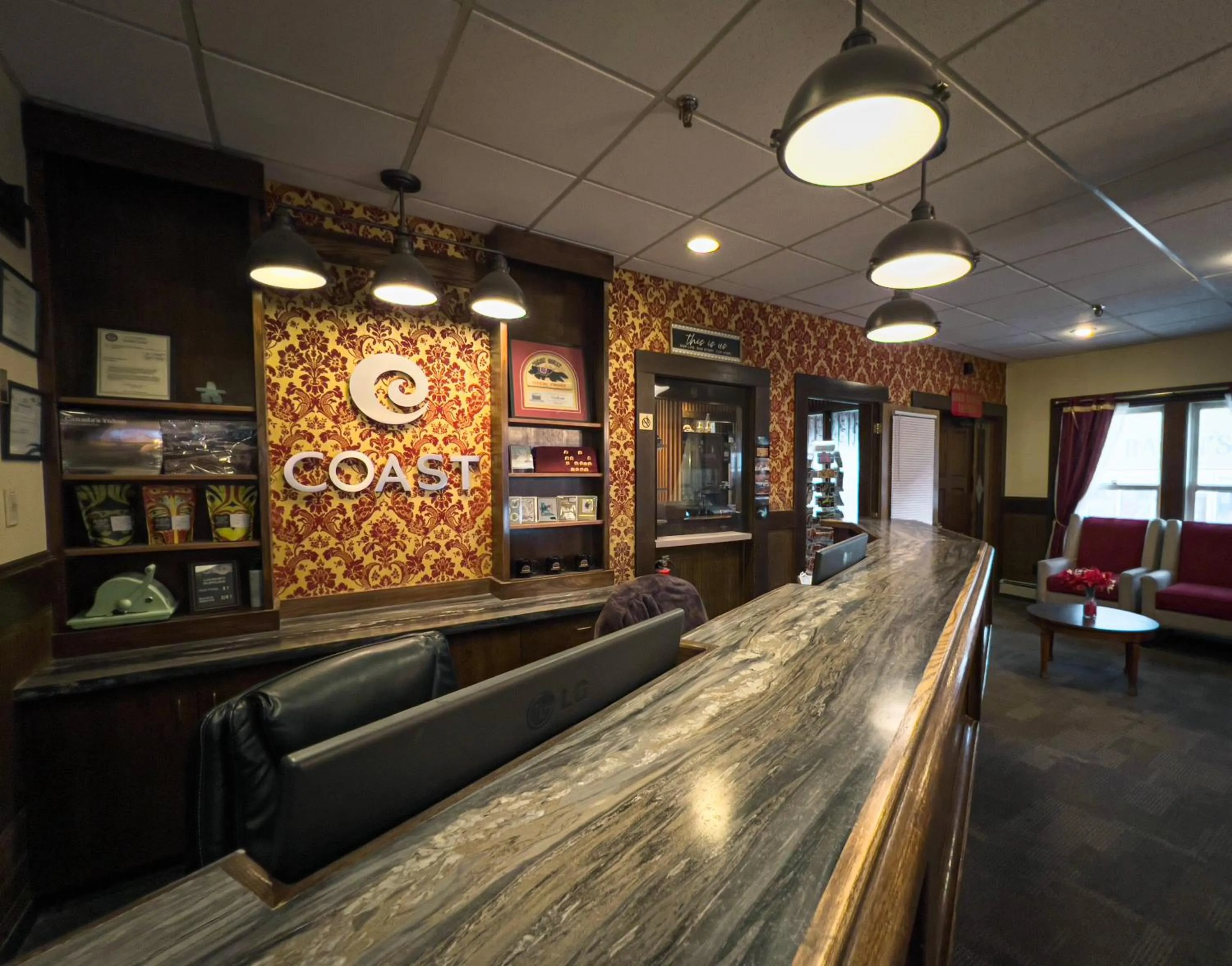 Lobby or reception in The Downtown, a Coast Hotel
