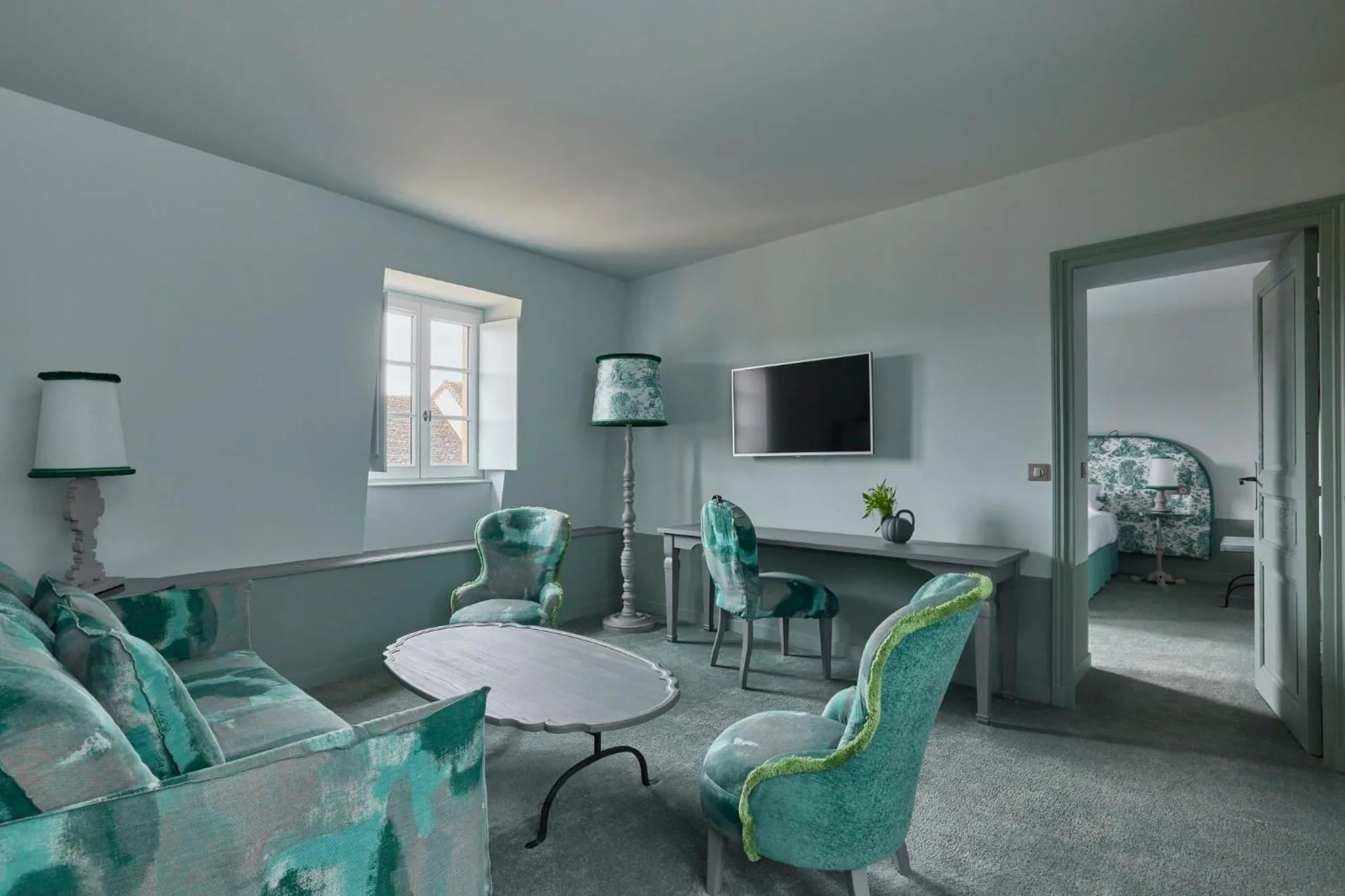 Living room in COMO Le Montrachet