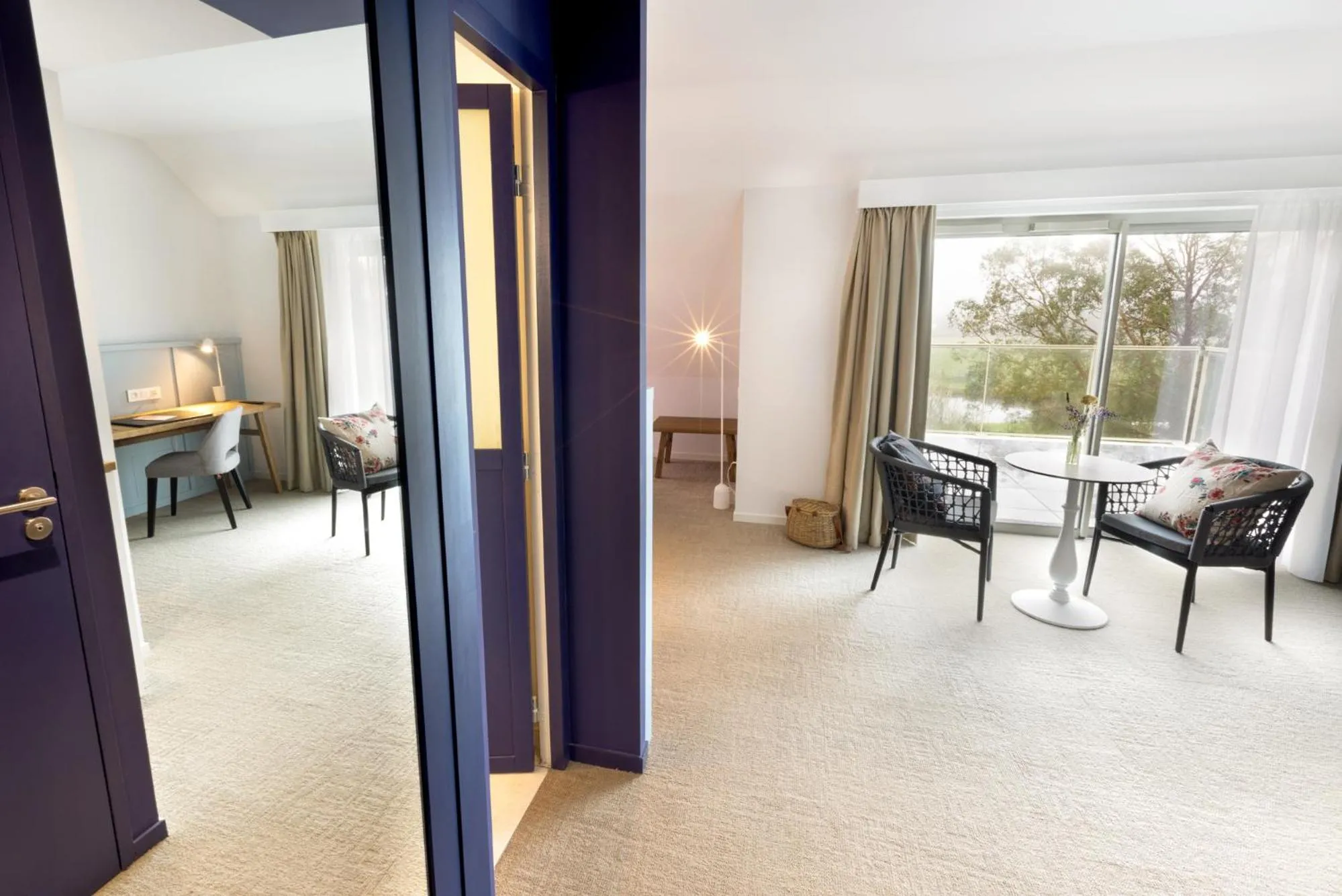 Bedroom in Eco-Domaine La Fontaine - HOTEL-SPA - 300 m Plage de la Fontaine aux Bretons