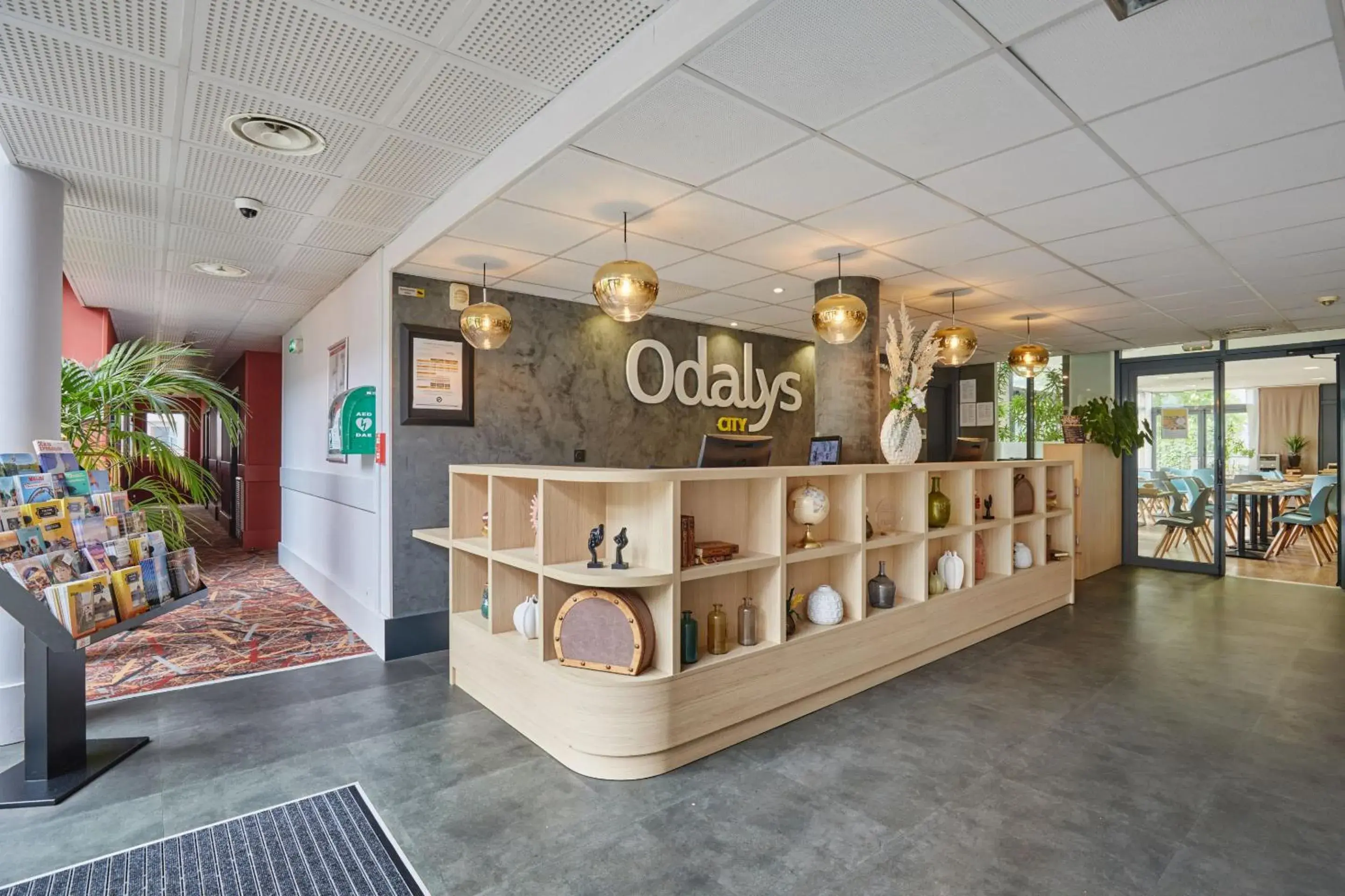 Lobby or reception in Appart'hôtel Odalys City - Bioparc Lyon Est Lobby or reception in Appart'hôtel Odalys City - Bioparc Lyon Est