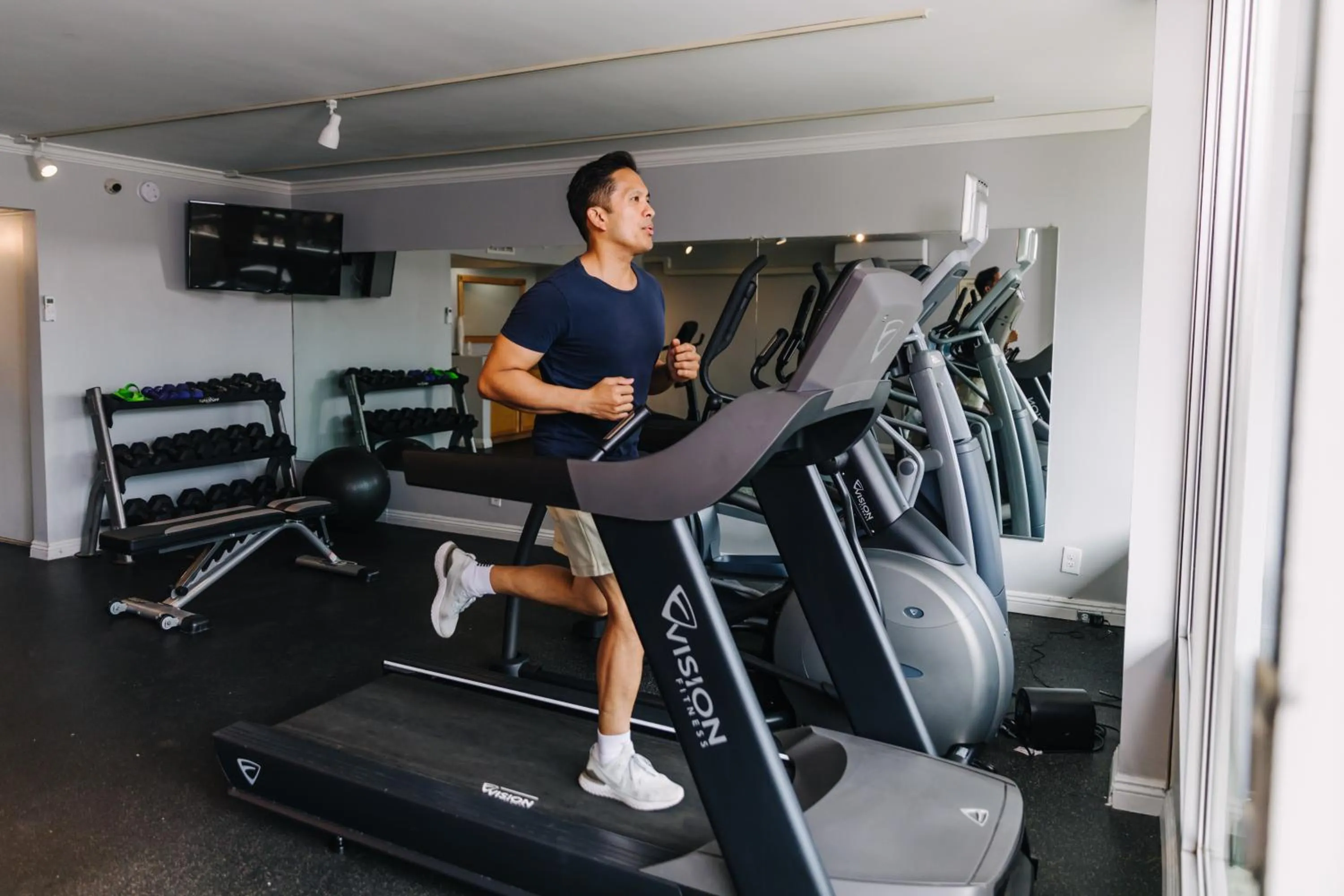 Fitness centre/facilities in Palm Garden Hotel