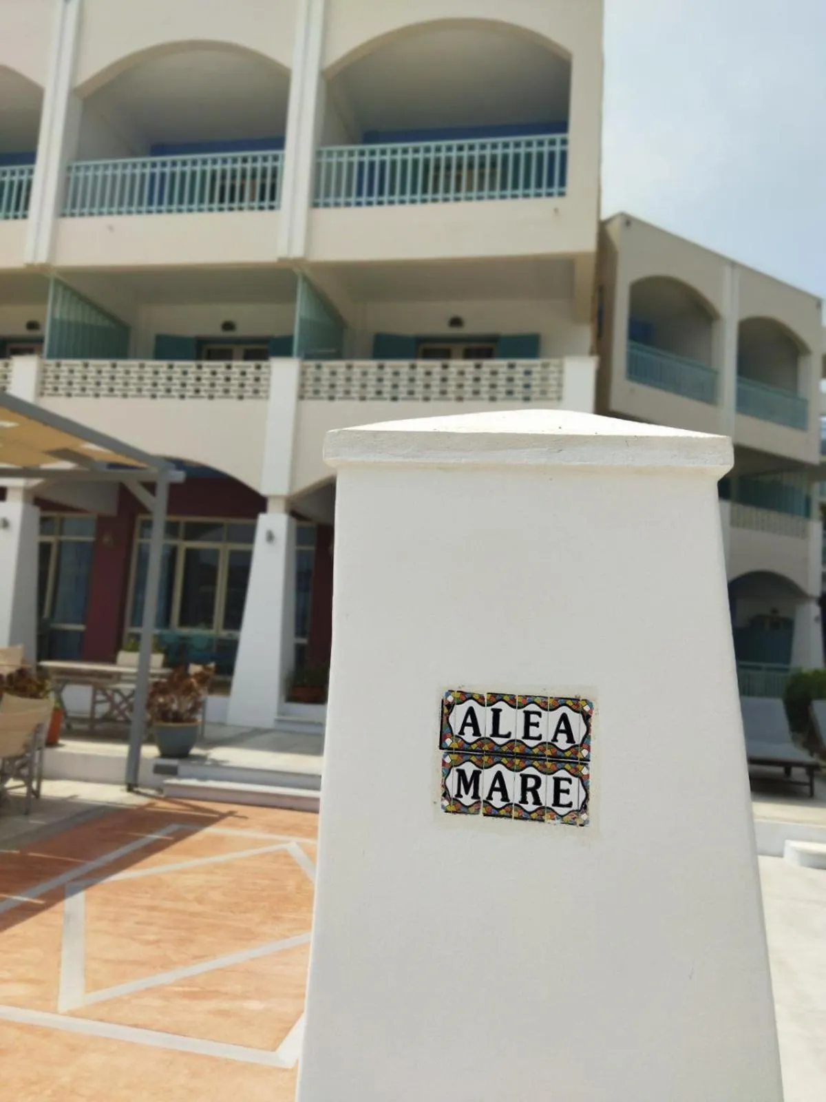 Facade/entrance in Alea Mare Hotel