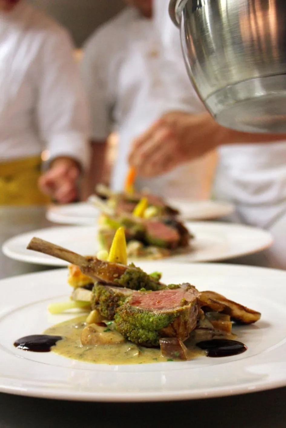 Food close-up in Hotel Restaurant Am Kring