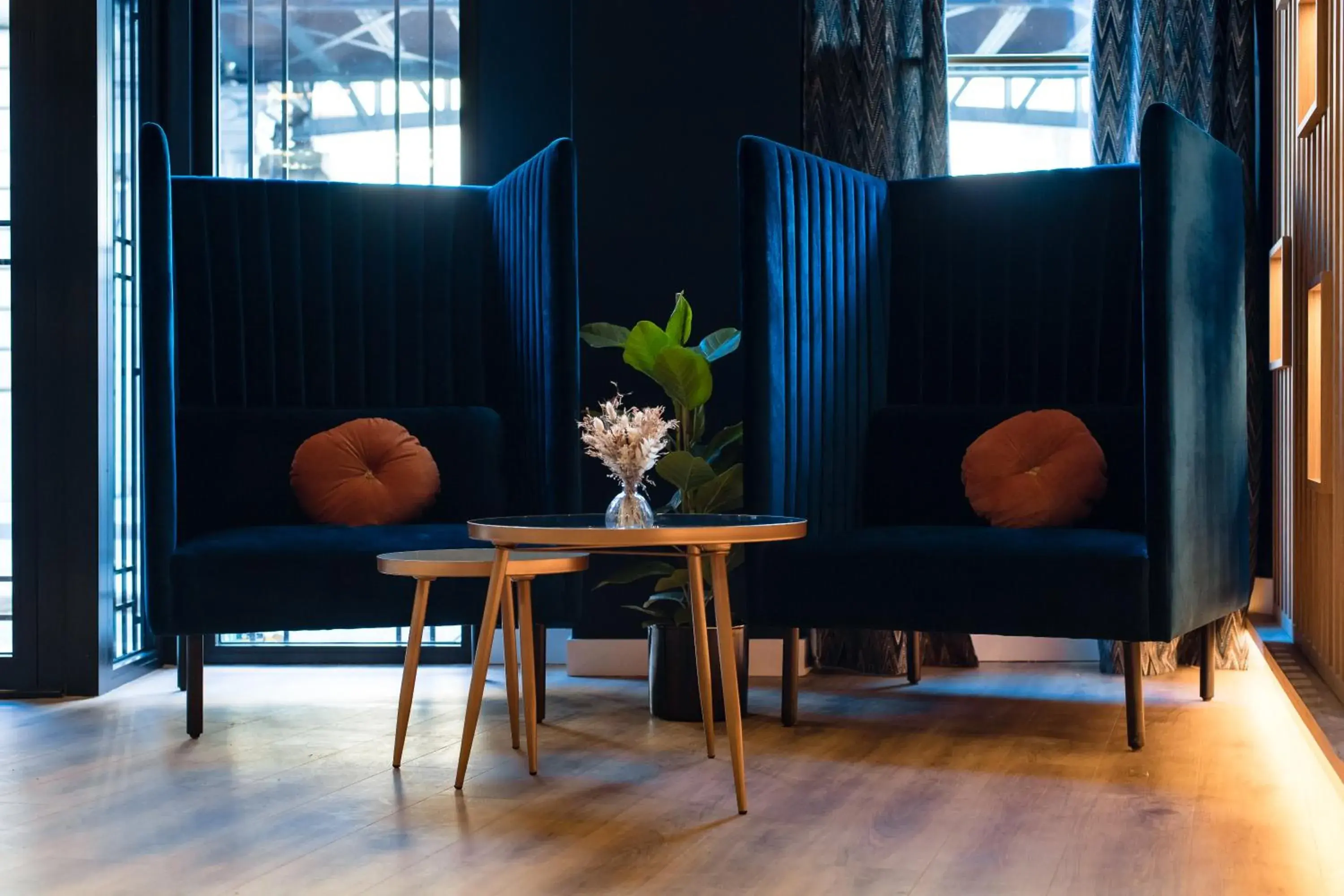 Lobby or reception in Hotel Bleu de Grenelle - Tour Eiffel Lobby or reception in Hotel Bleu de Grenelle - Tour Eiffel