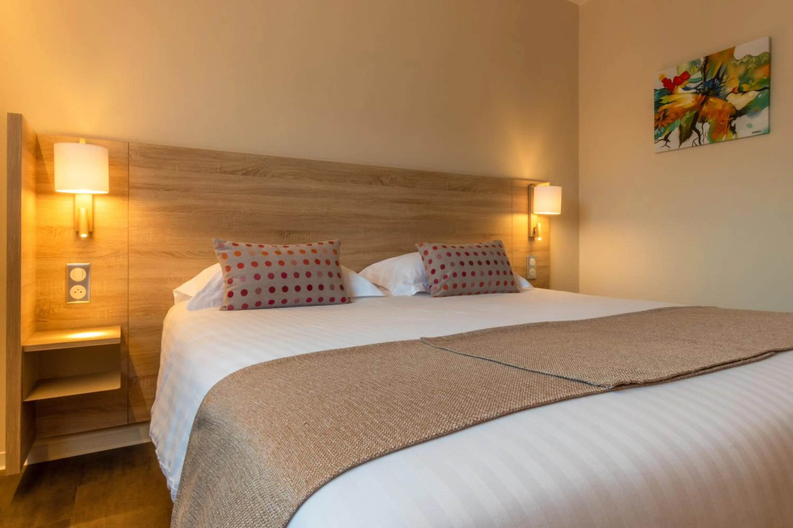 Bed in Hôtel L'Empreinte