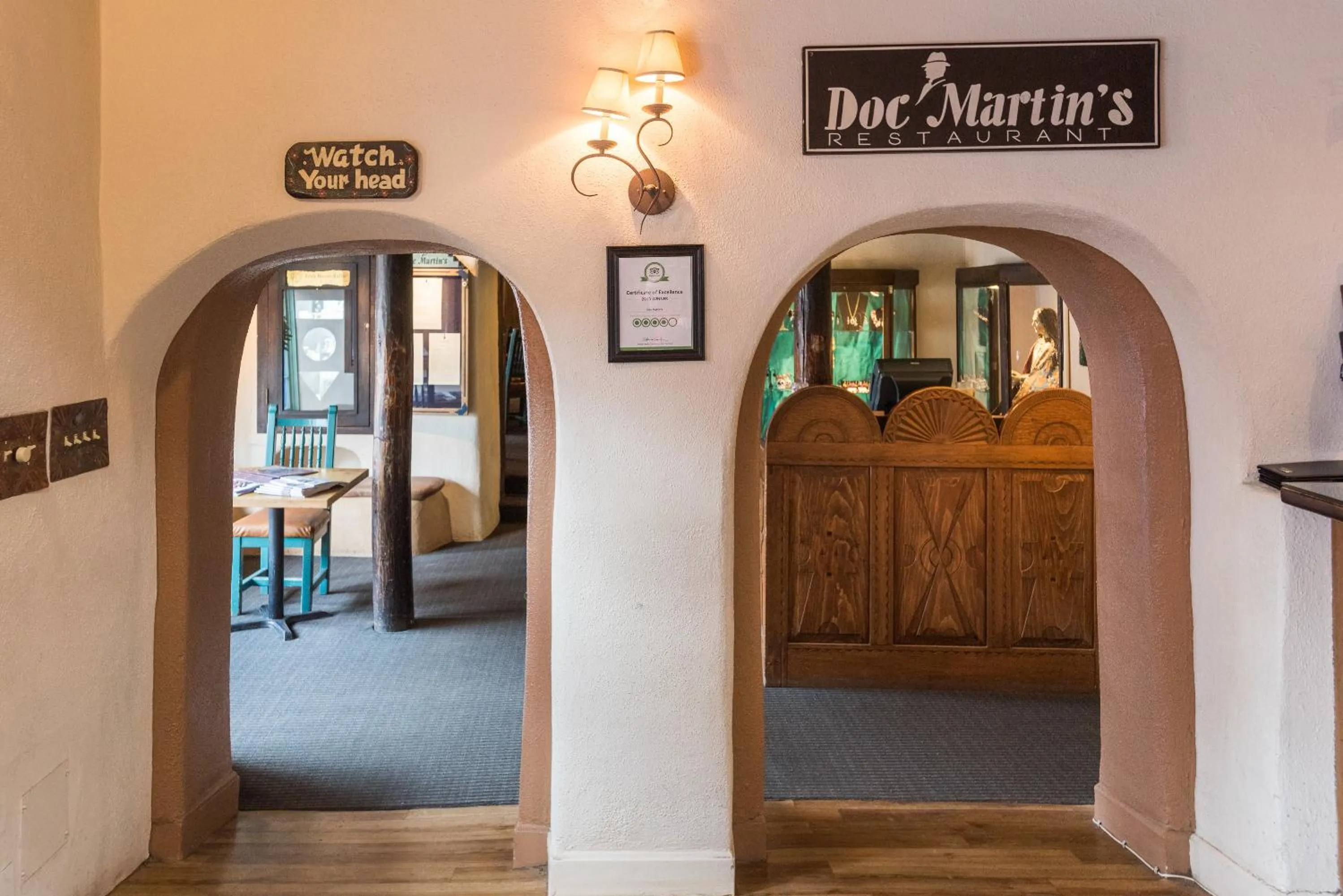 Lobby or reception in The Historic Taos Inn