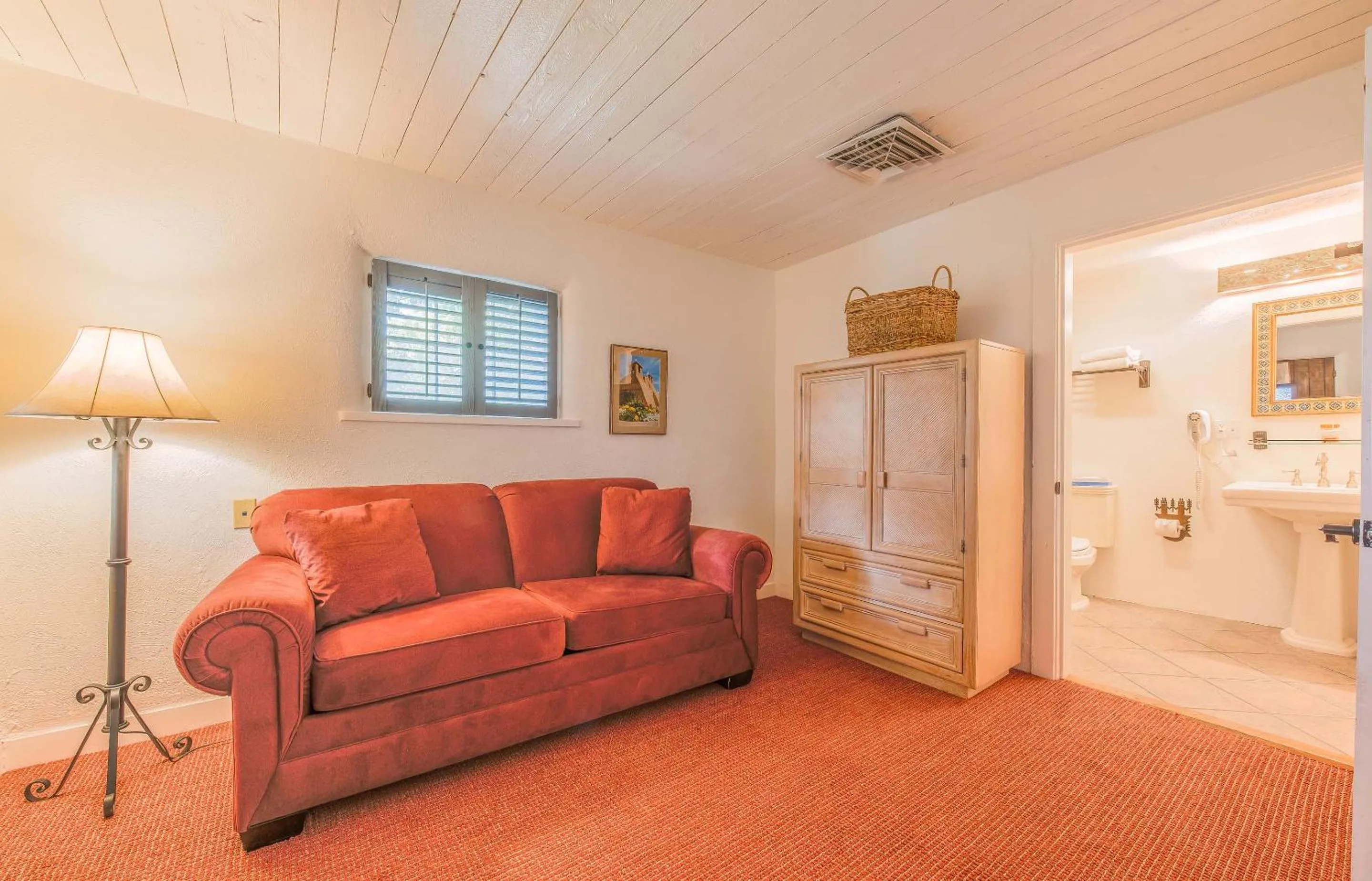 Seating area in The Historic Taos Inn