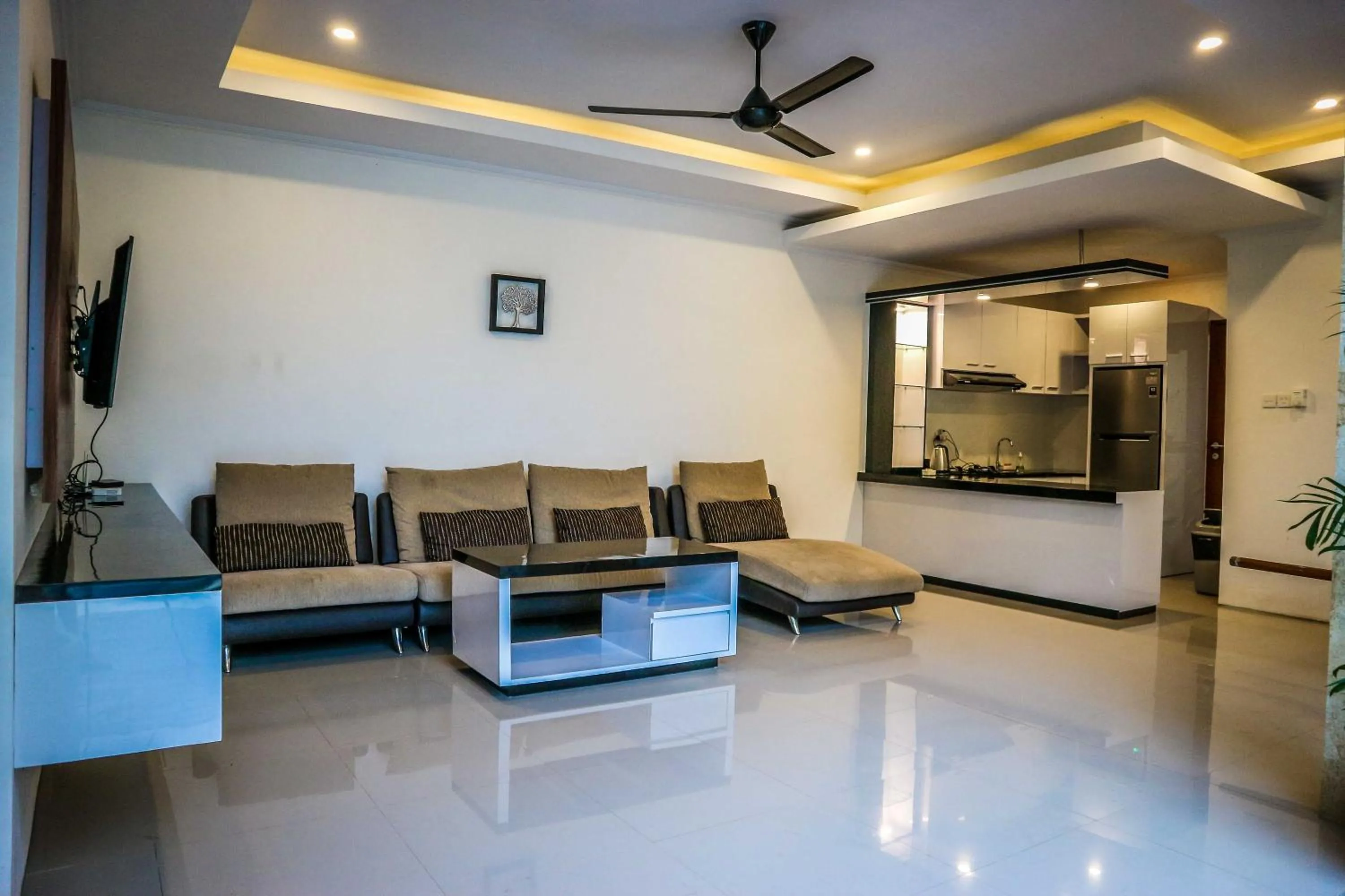 Living room in The Sidemen Villa