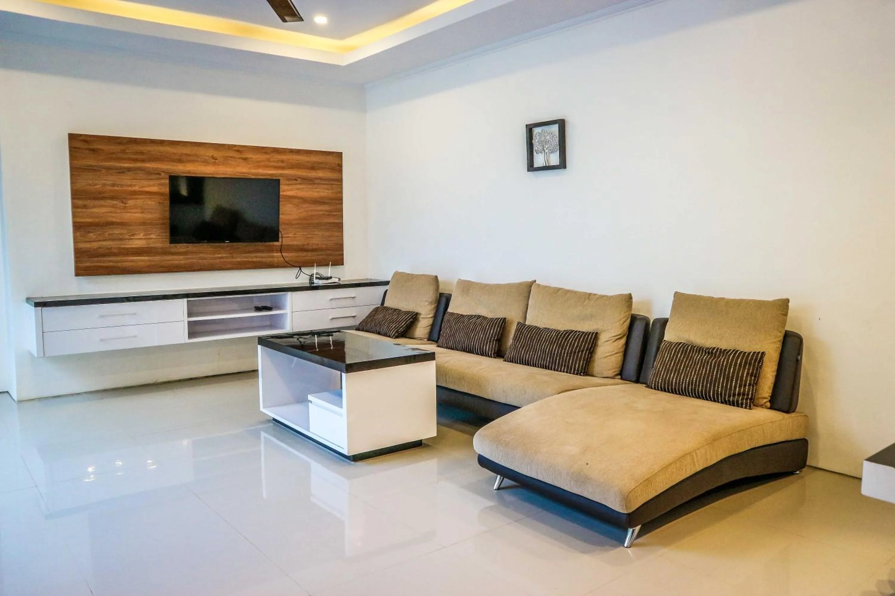 Living room in The Sidemen Villa