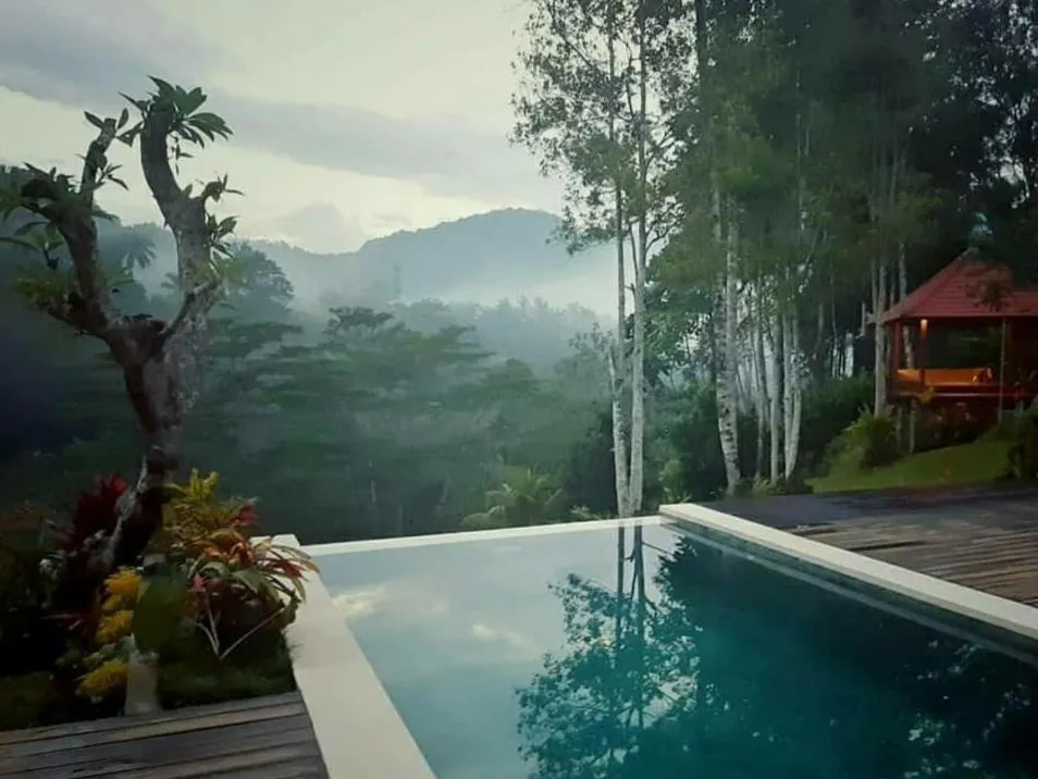 Swimming pool in The Sidemen Villa