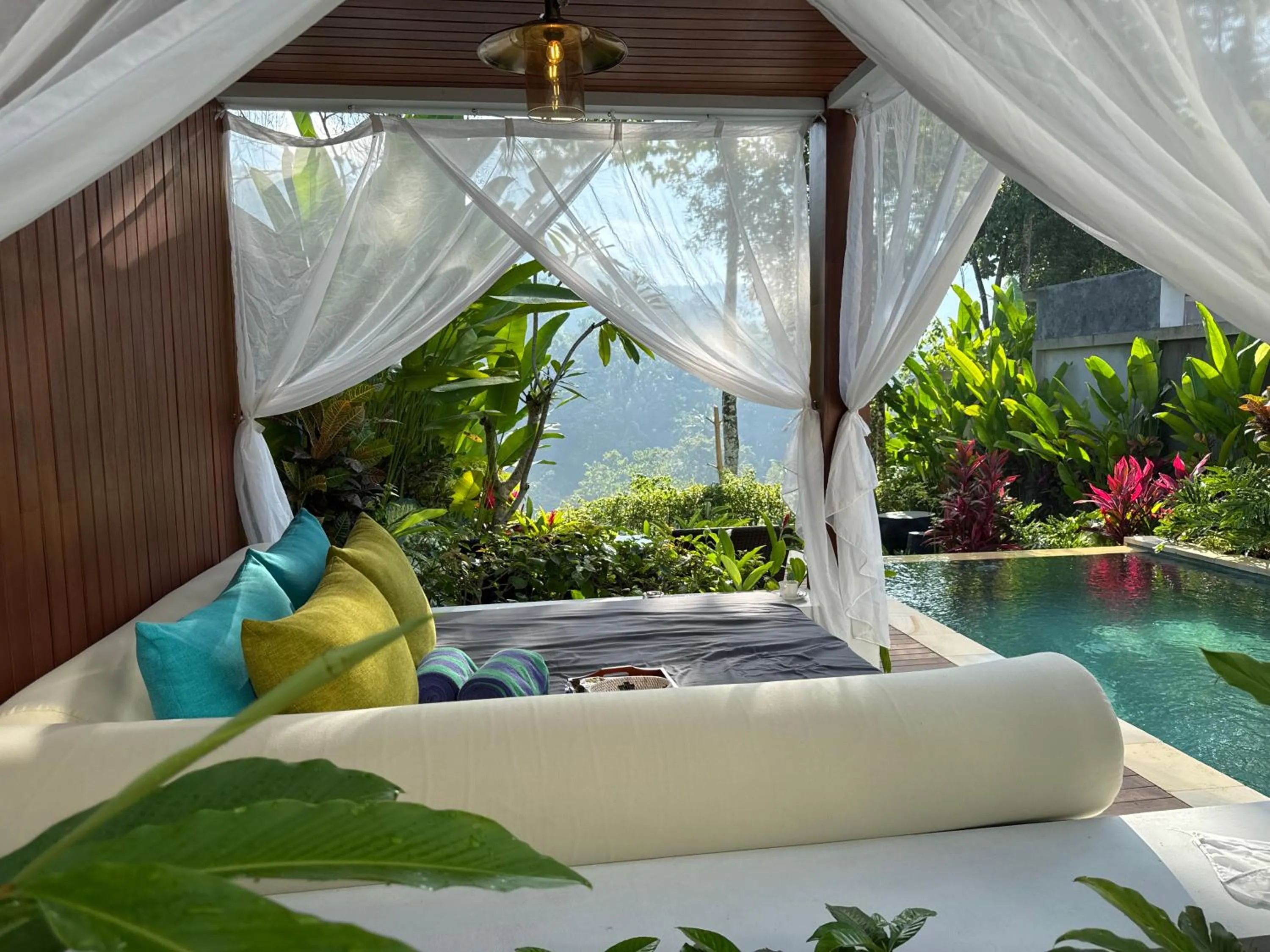 sunbed in The Sidemen Villa
