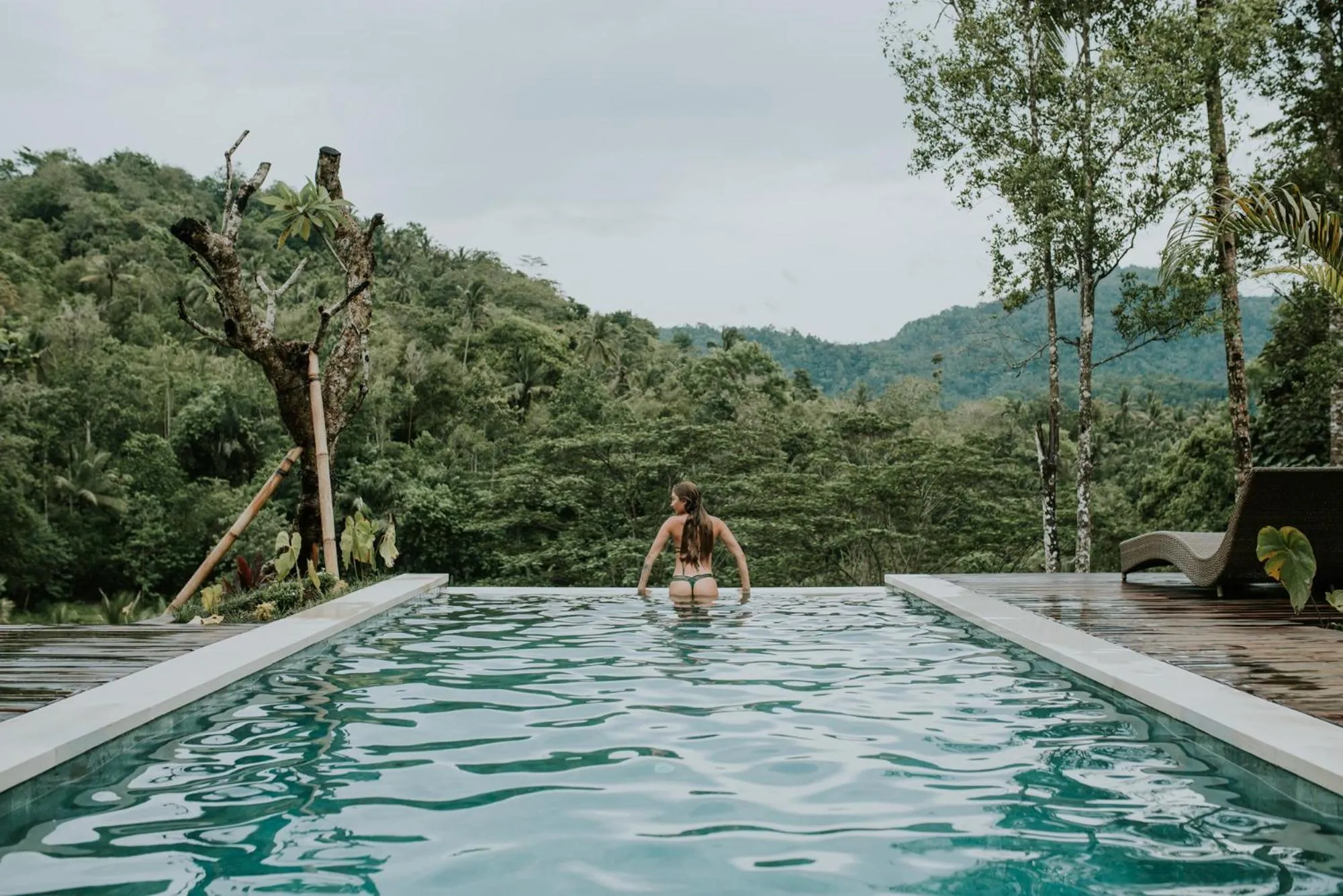 Swimming pool in The Sidemen Villa
