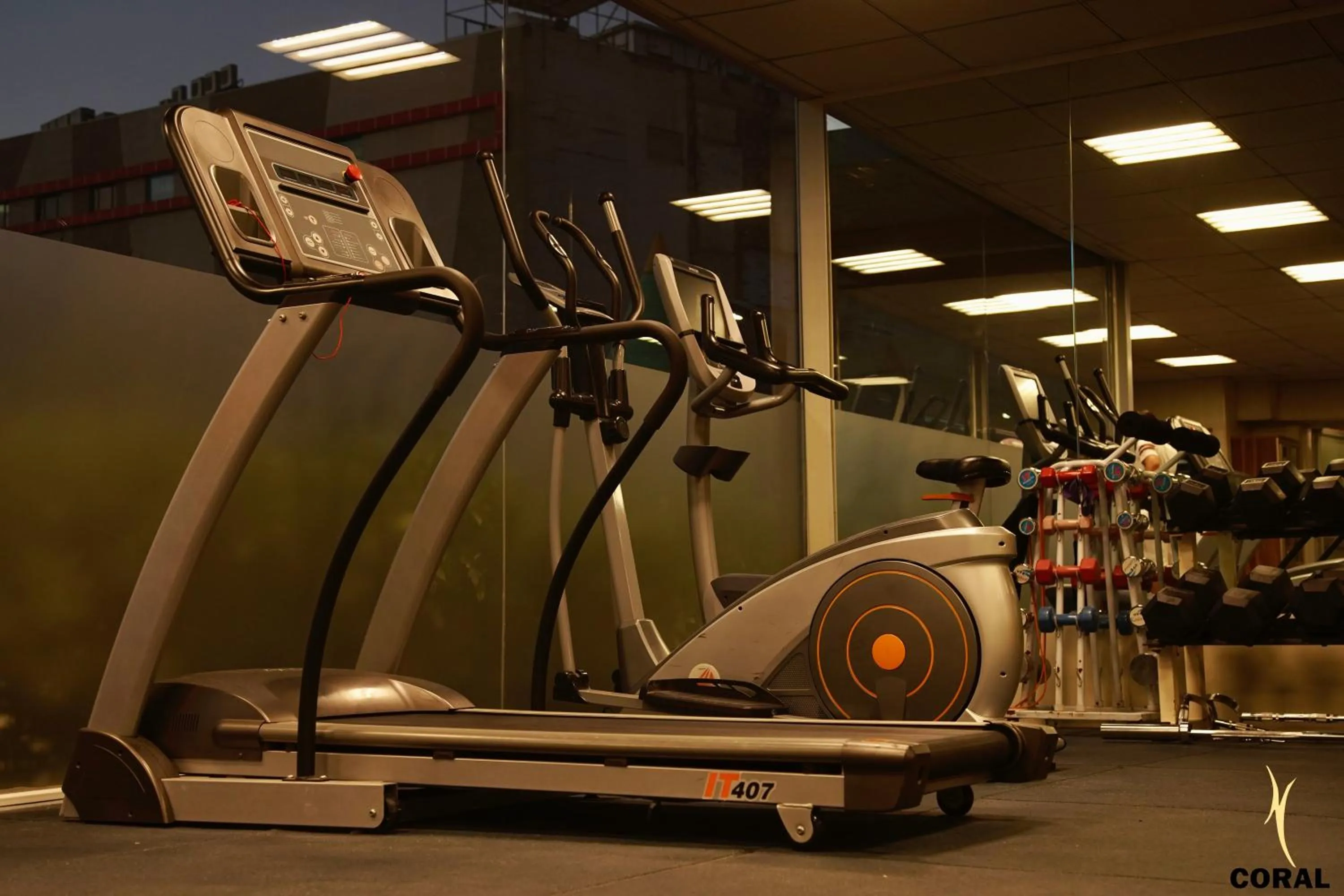 Fitness centre/facilities in Coral Palace Hotel