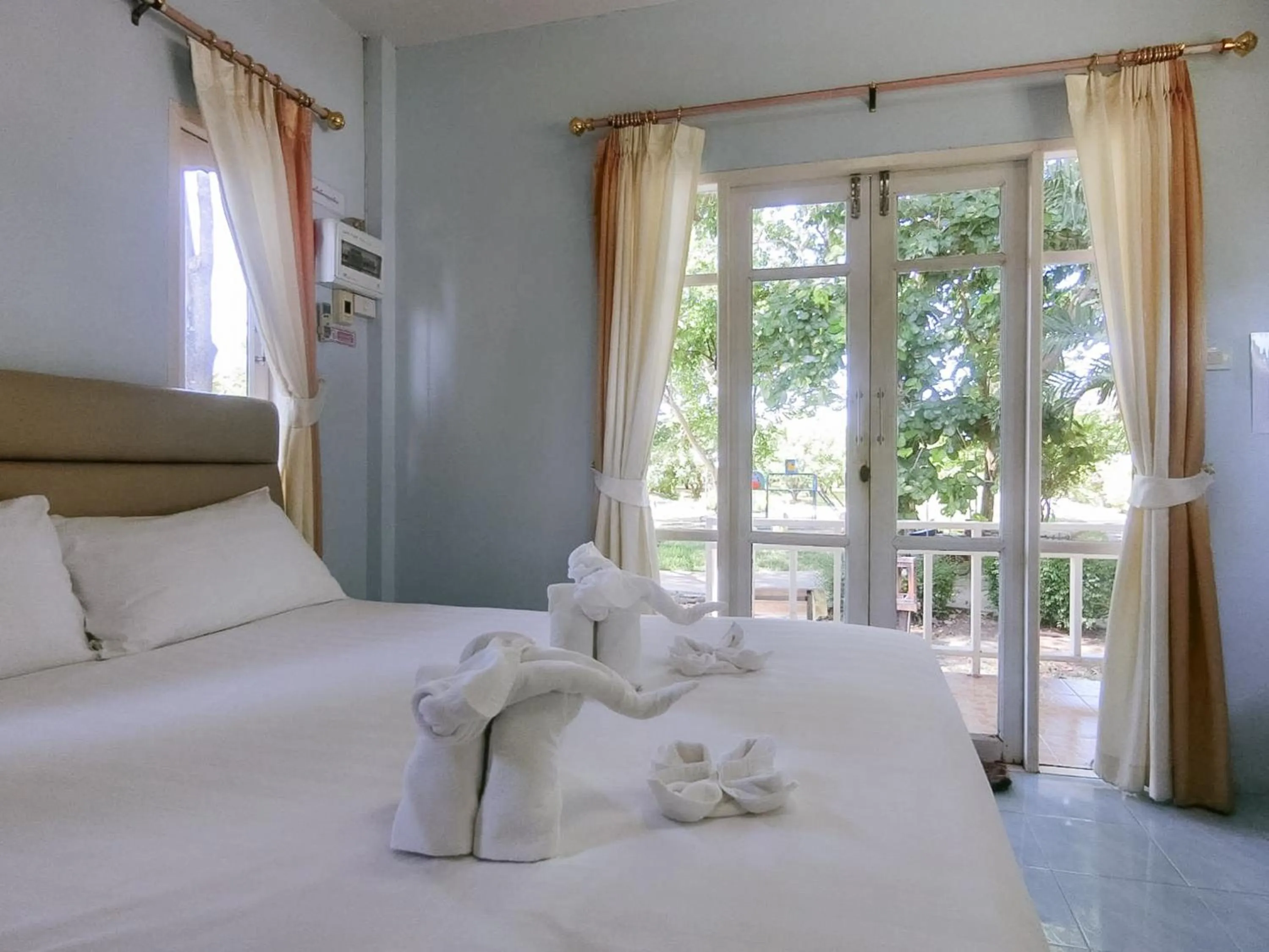 Bed in AURA Park Resort