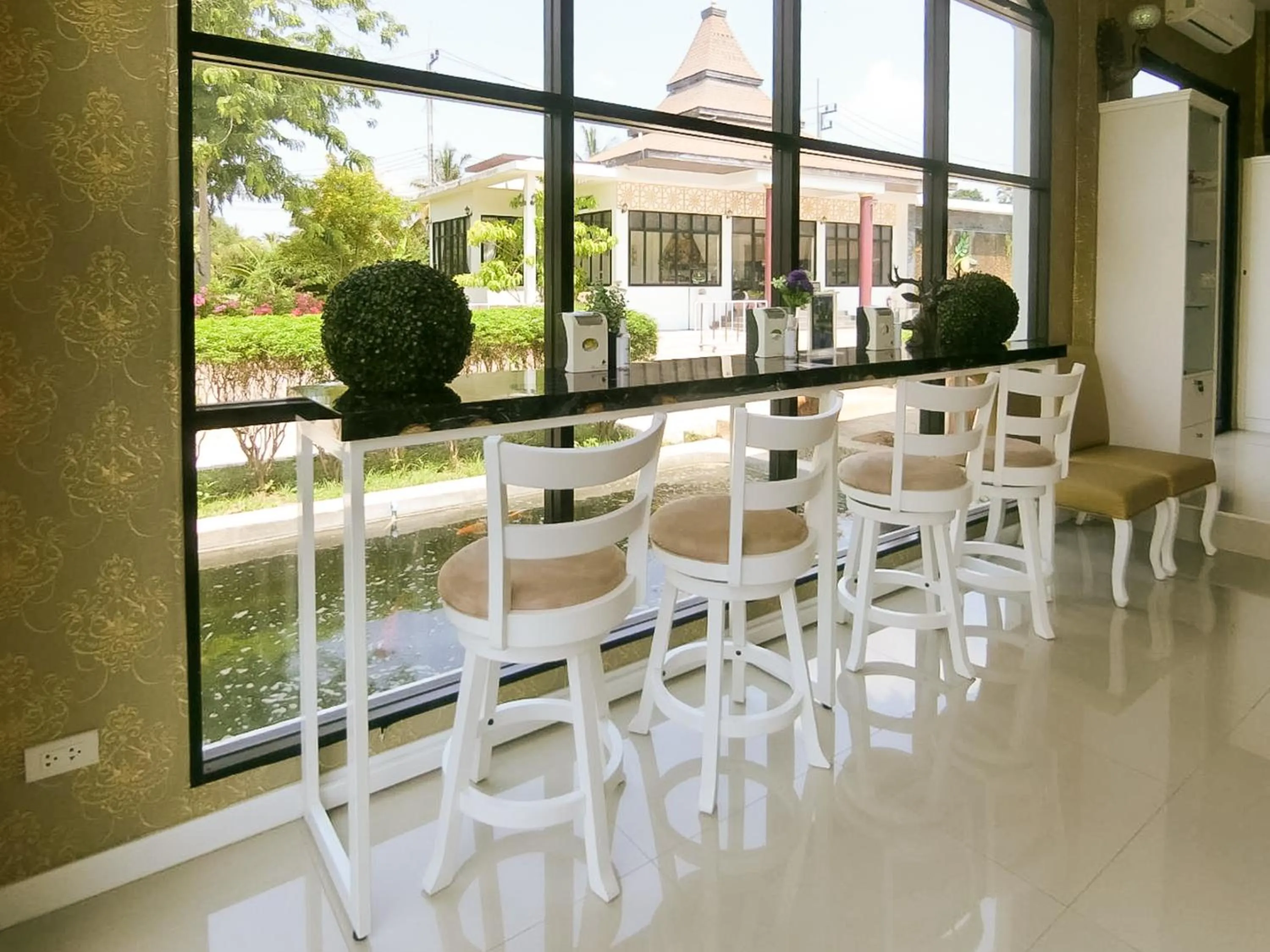 Seating area in AURA Park Resort