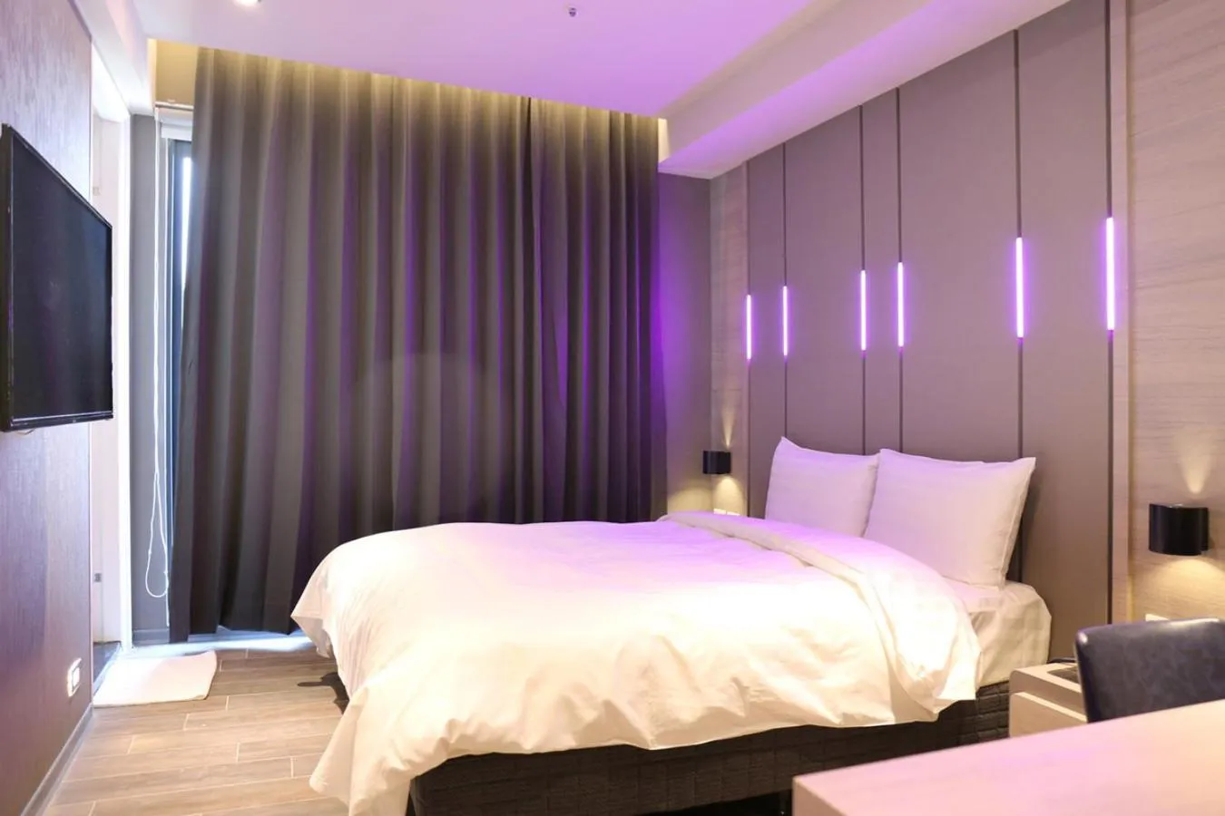 Bed in KIWI SHARE HOTEL ZHONGLI