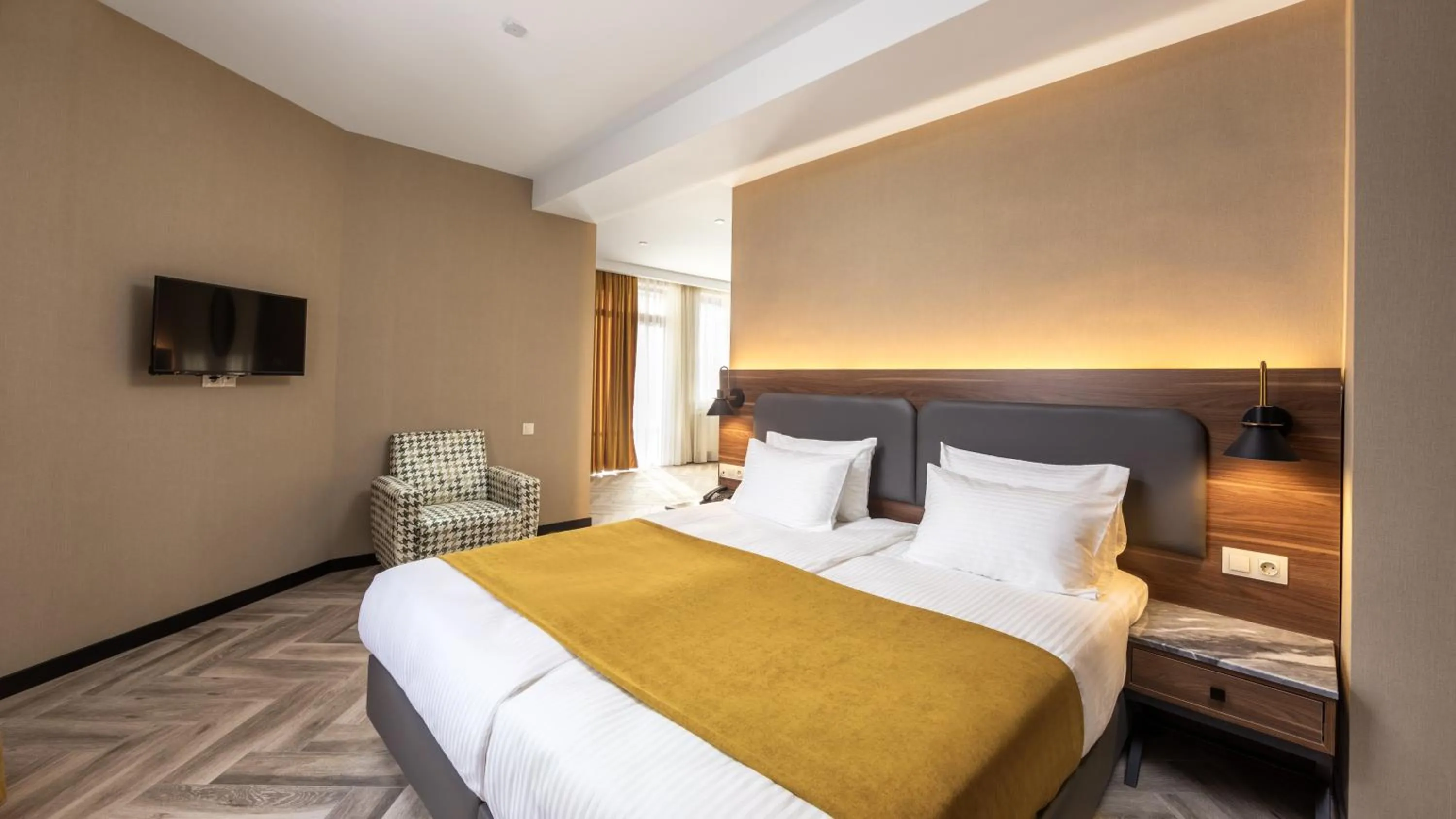 Bedroom, Bed in KOMOREBI BAKURIANI RESORT