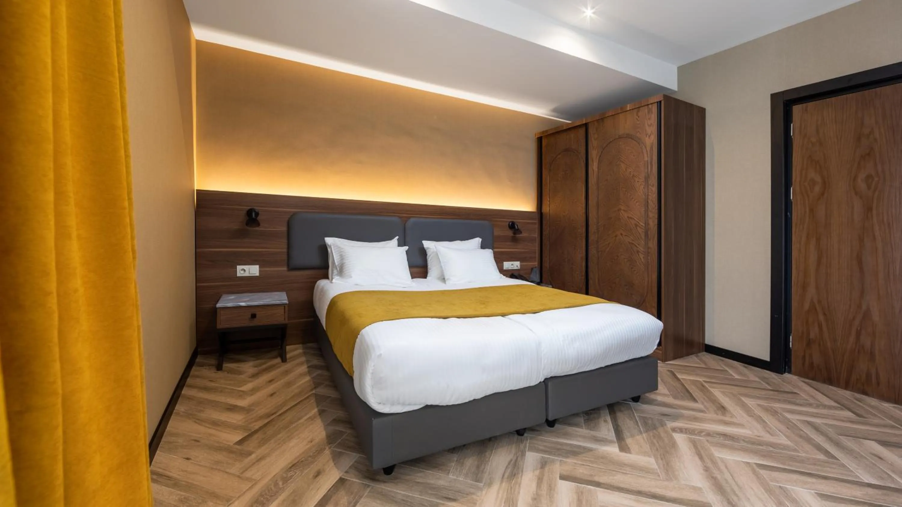 Bedroom, Bed in KOMOREBI BAKURIANI RESORT