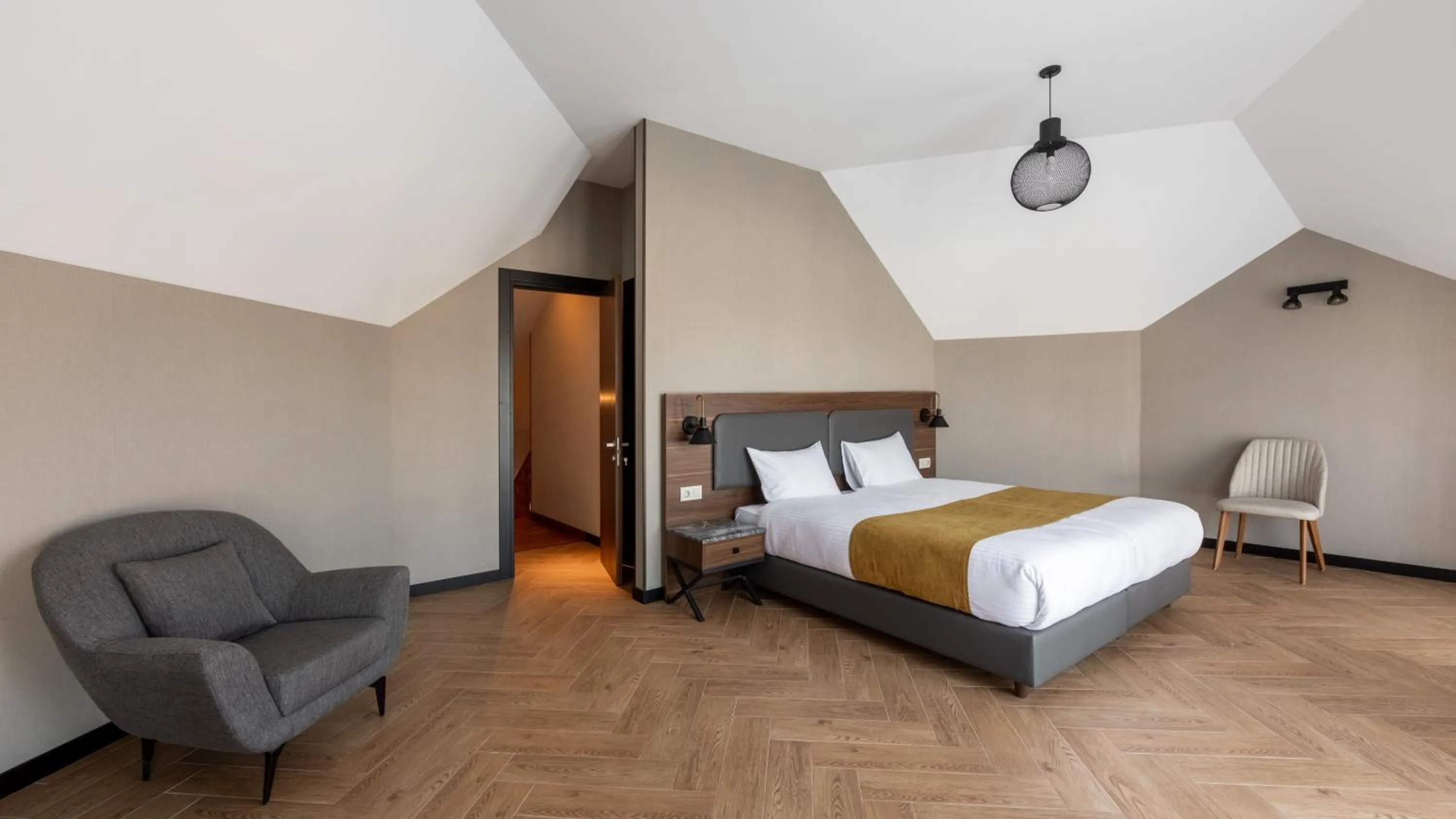 Bedroom, Bed in KOMOREBI BAKURIANI RESORT