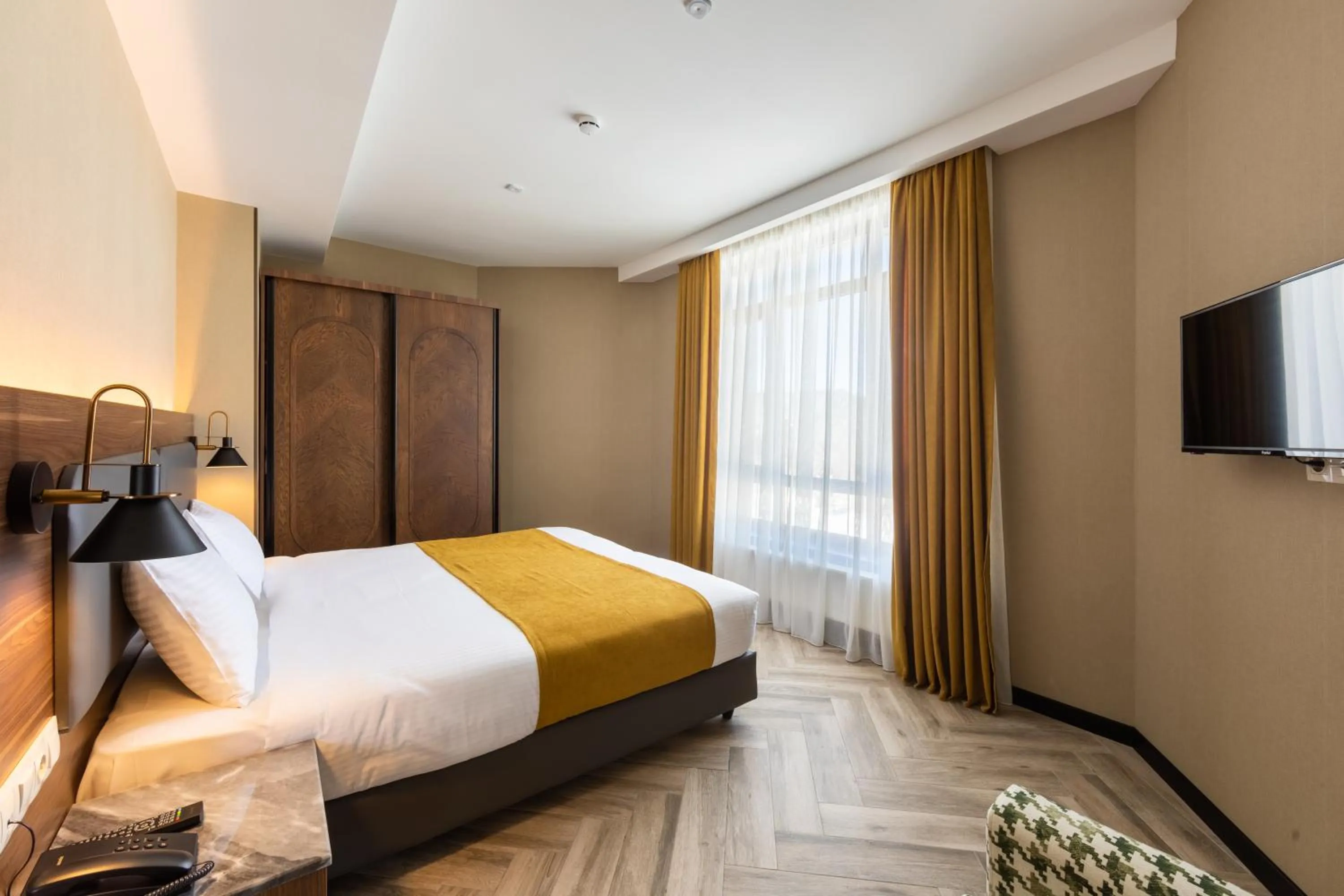 Bedroom, Bed in KOMOREBI BAKURIANI RESORT