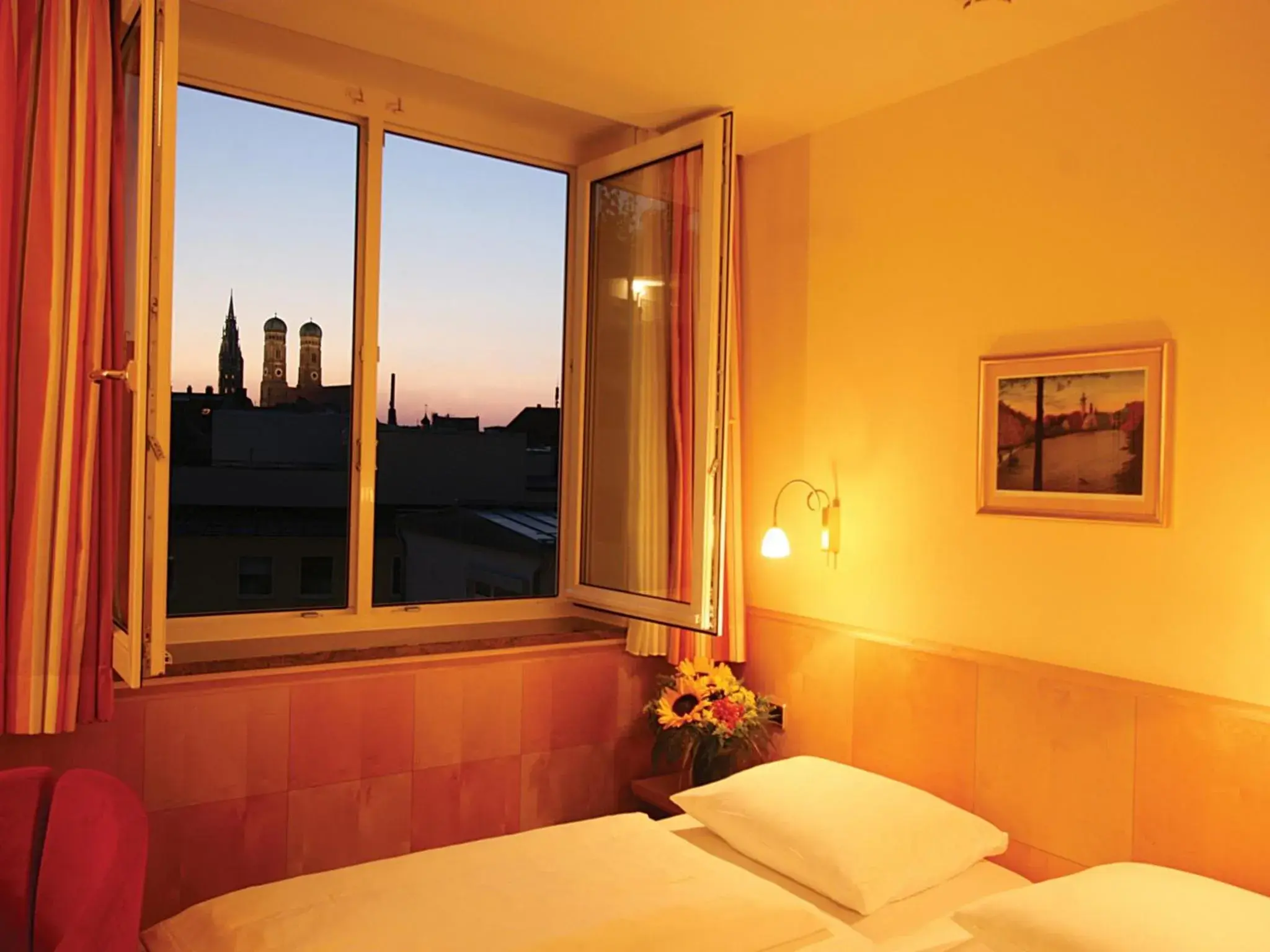 Bed in Hotel Torbräu Bed in Hotel Torbräu