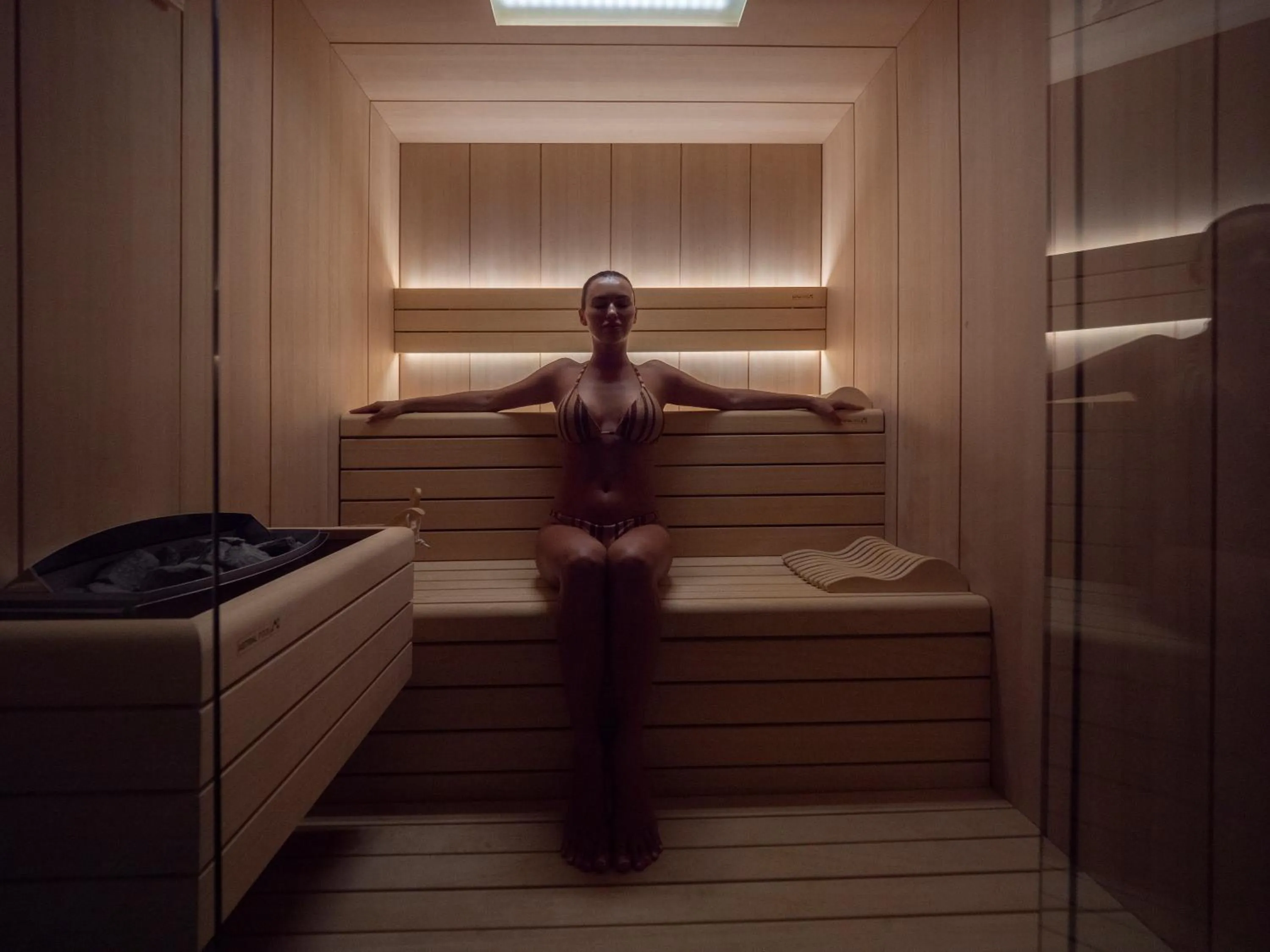 Sauna in Vivid Blue Serenity Resort