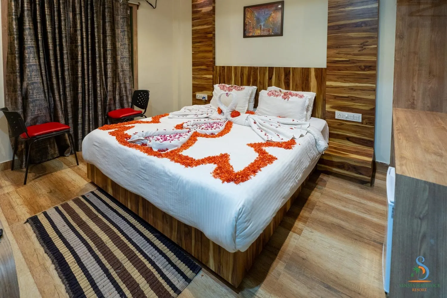 Floor plan, Bed in Senses Havelock resort