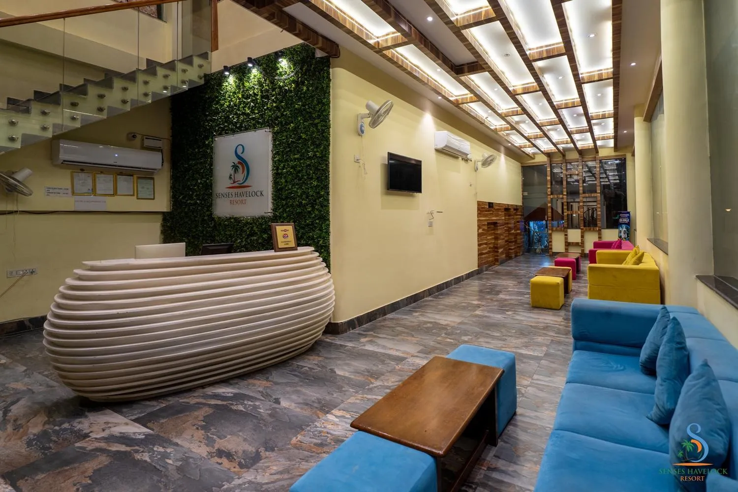 Seating area in Senses Havelock resort