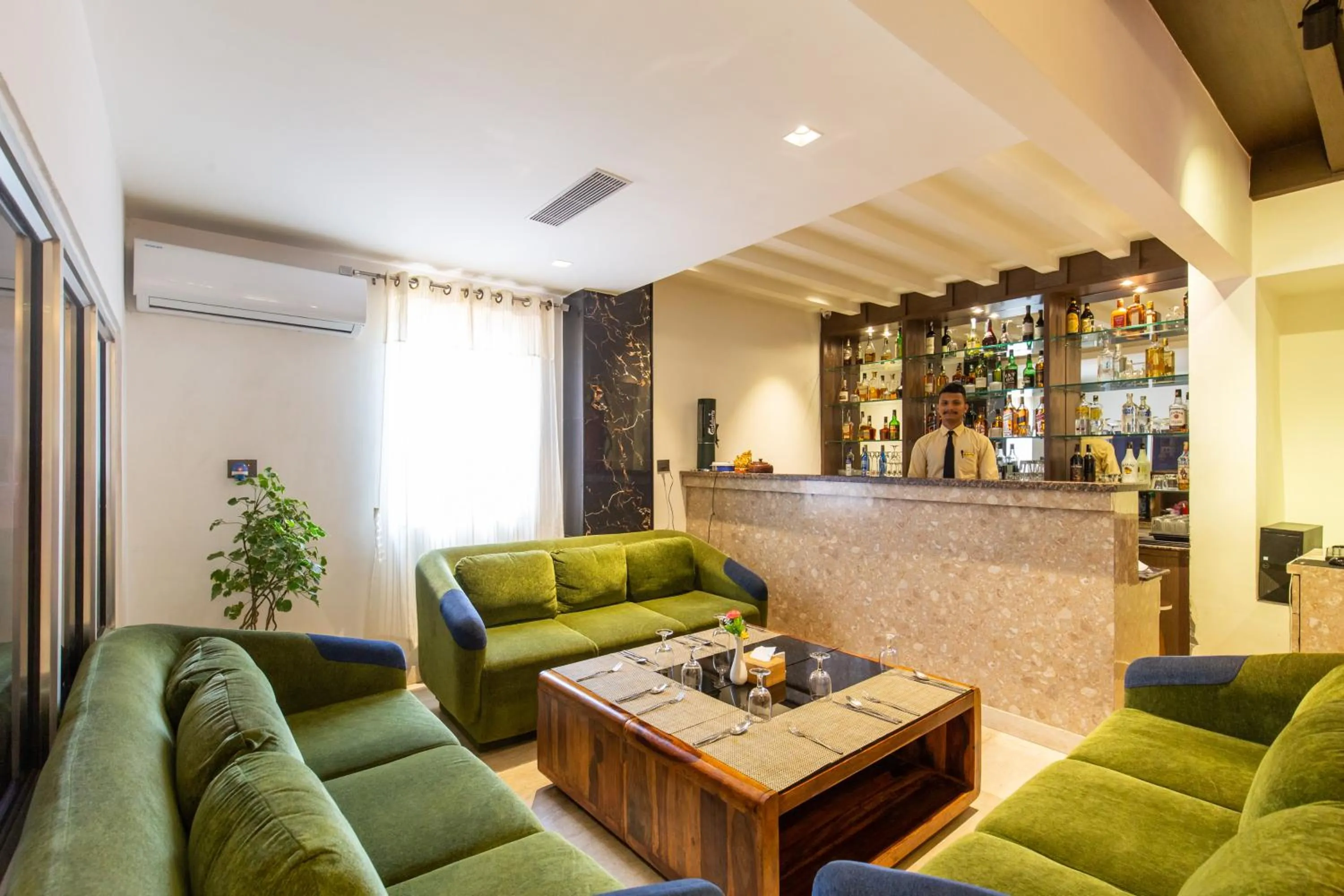 Lounge or bar in Mourya Hotel