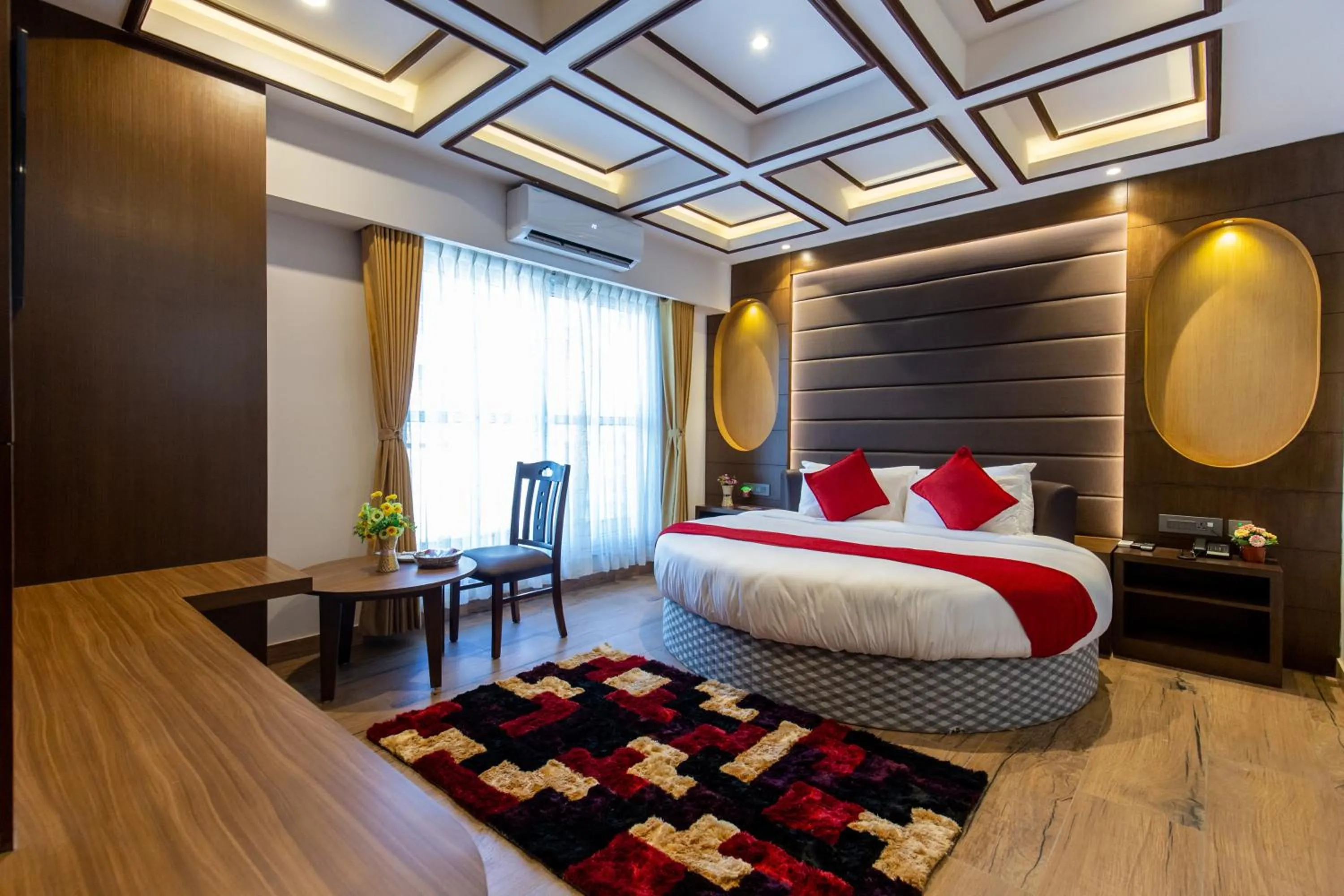 Bedroom, Bed in Mourya Hotel