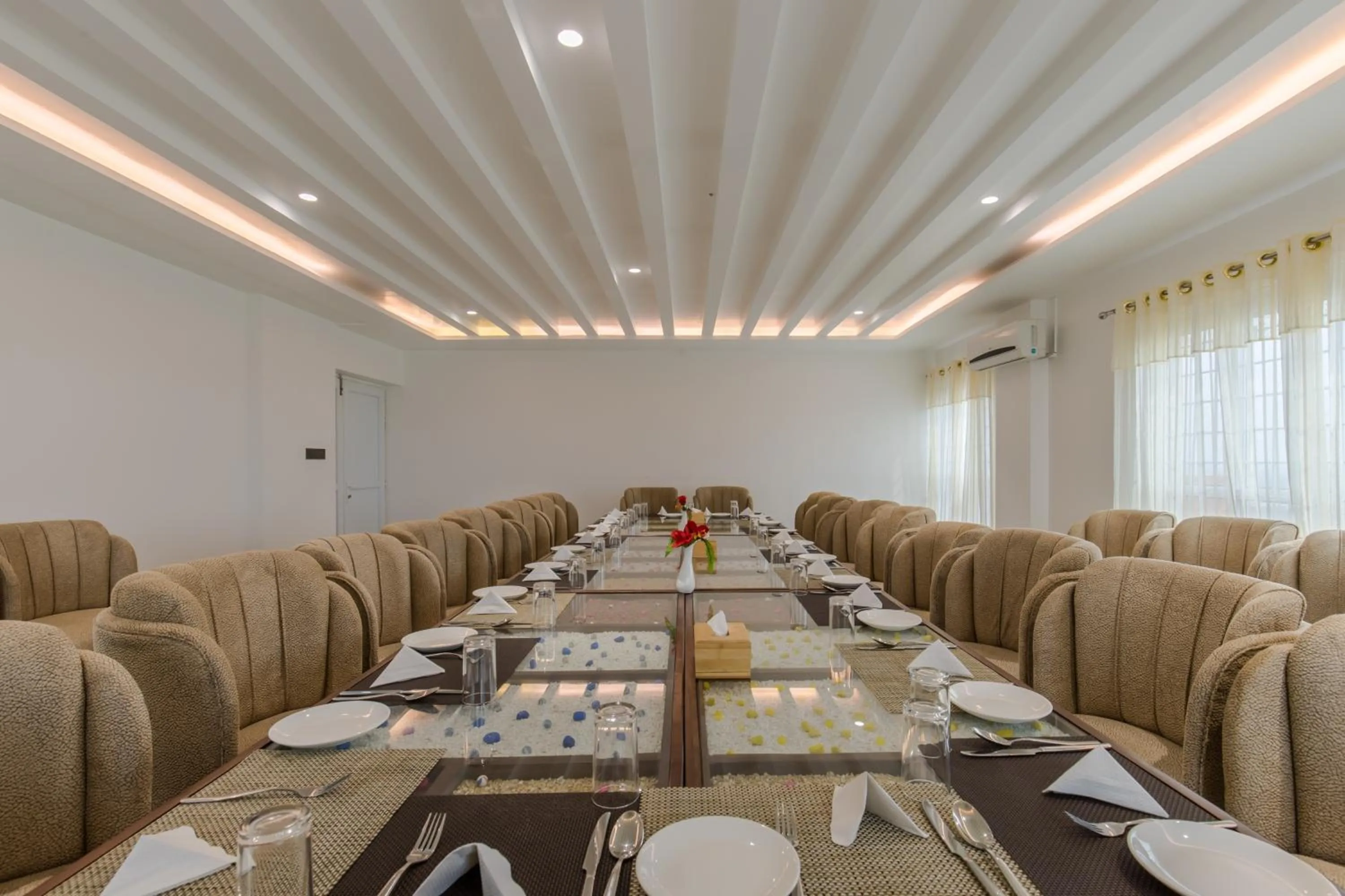 Seating area in Mourya Hotel