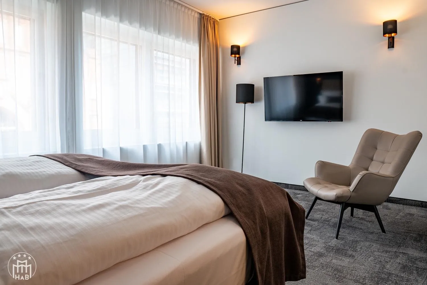 Bed in Hotel am Borsigturm