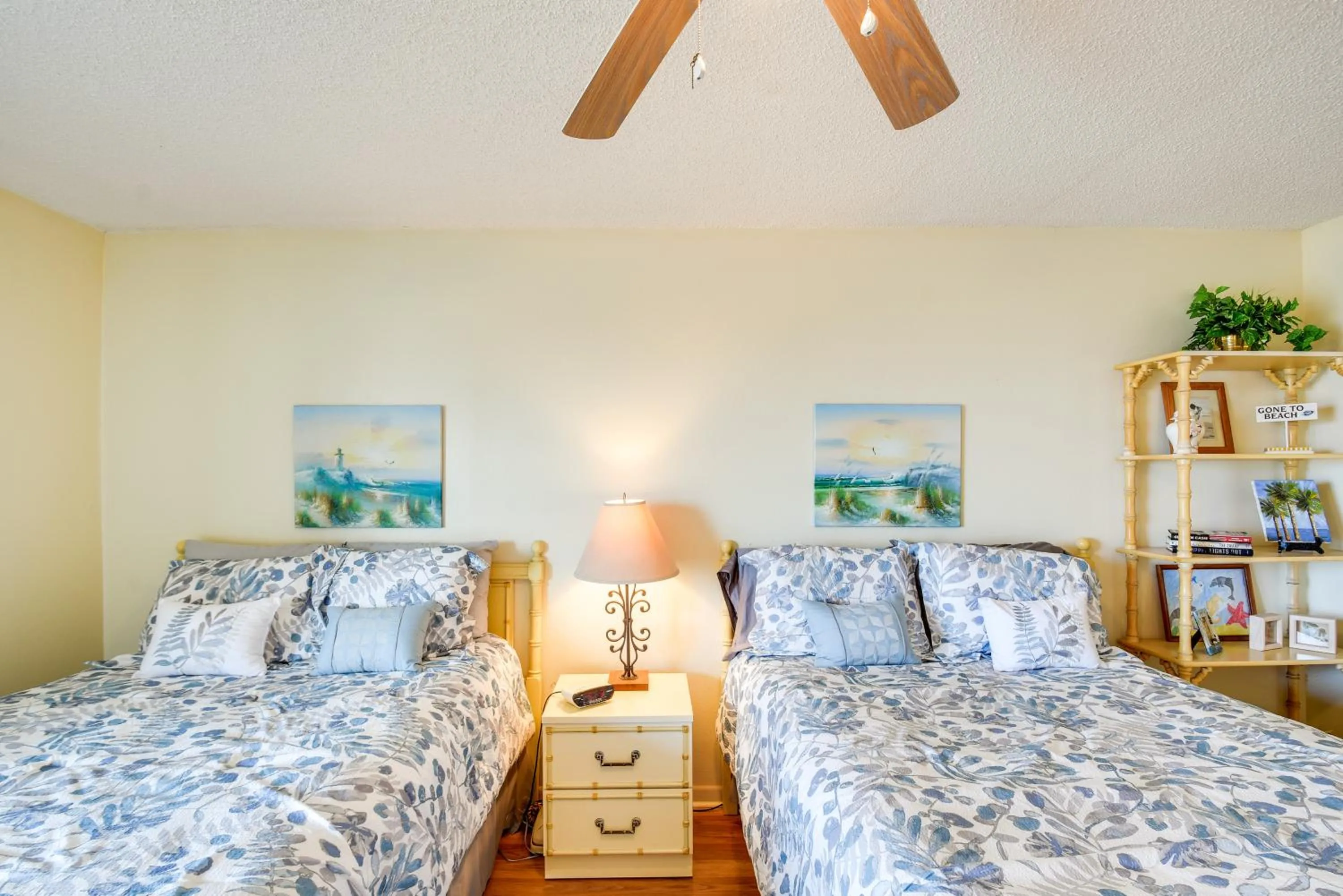 Bed in Walk to Madeira Beach Coastal Condo with Balcony