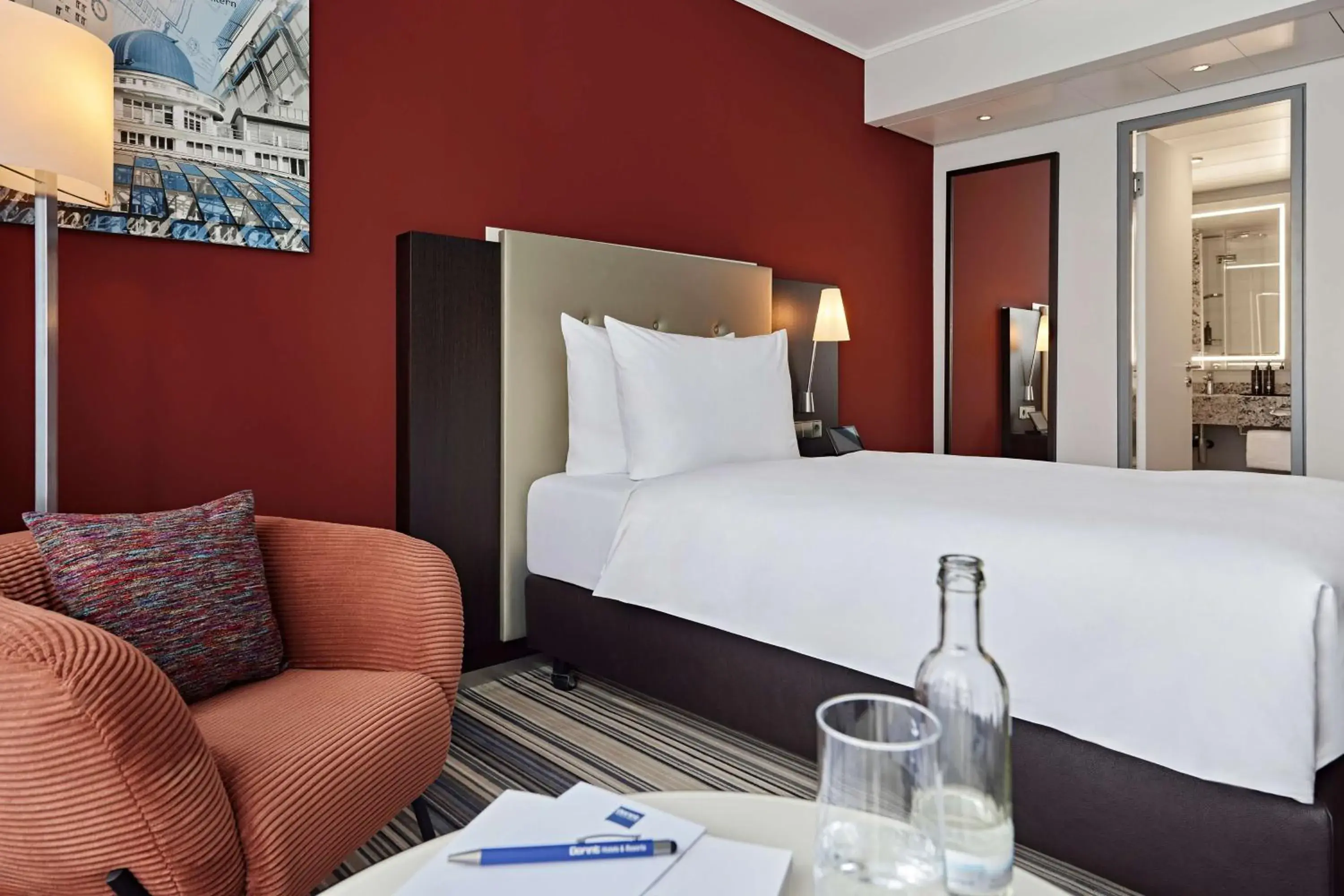 Bedroom, Bed in Dorint Hotel Esplanade Jena Bedroom, Bed in Dorint Hotel Esplanade Jena