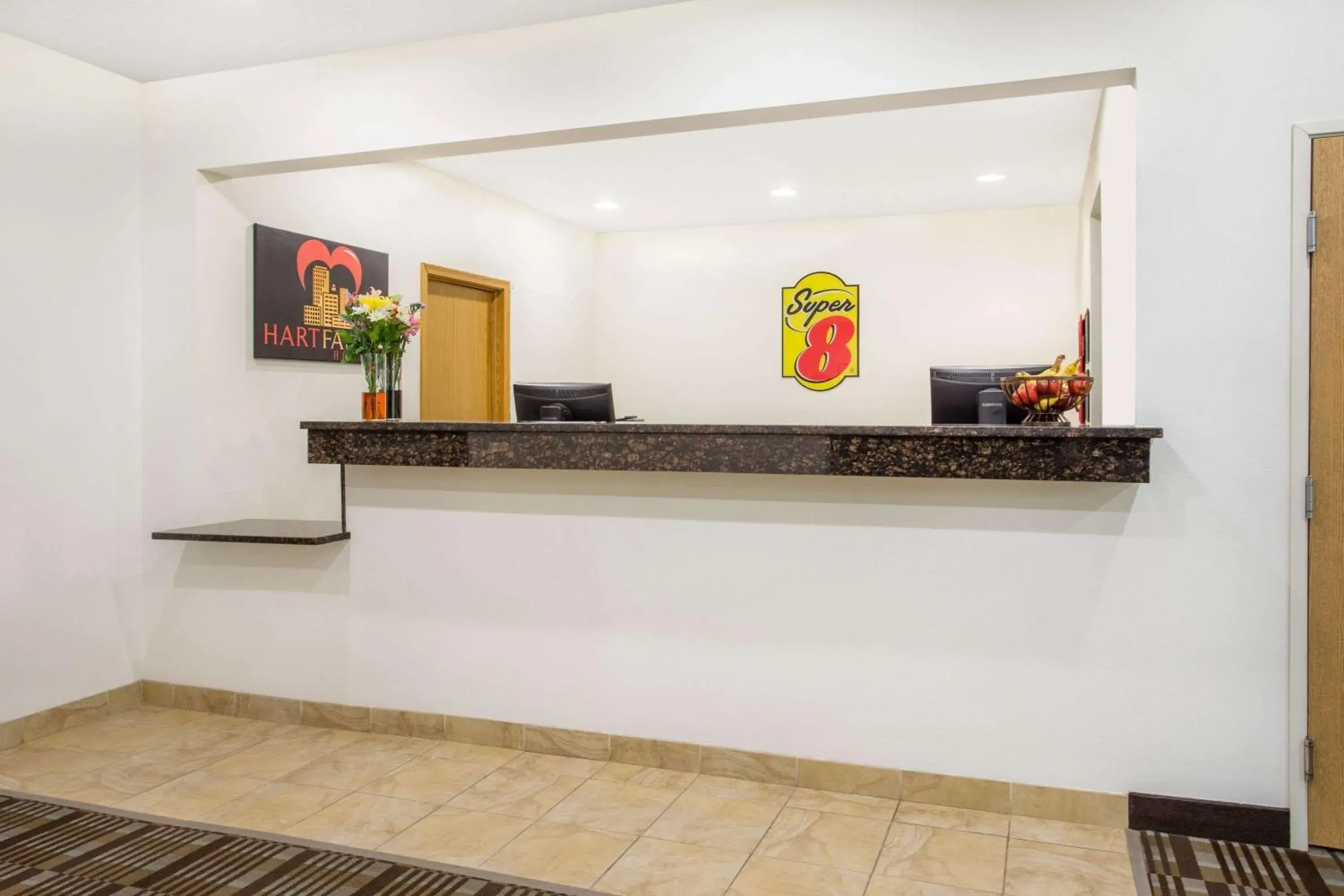 Lobby or reception in Super 8 by Wyndham Cedar Falls Lobby or reception in Super 8 by Wyndham Cedar Falls