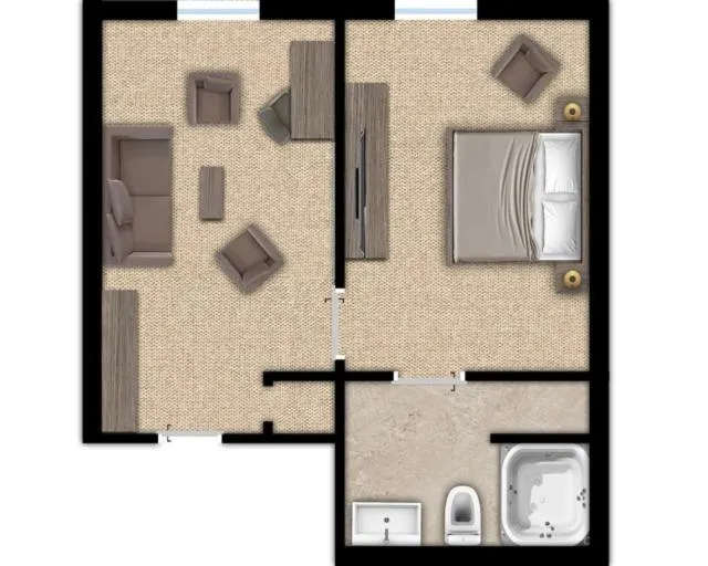 Floor plan in Konsumhotel Dorotheenhof Weimar