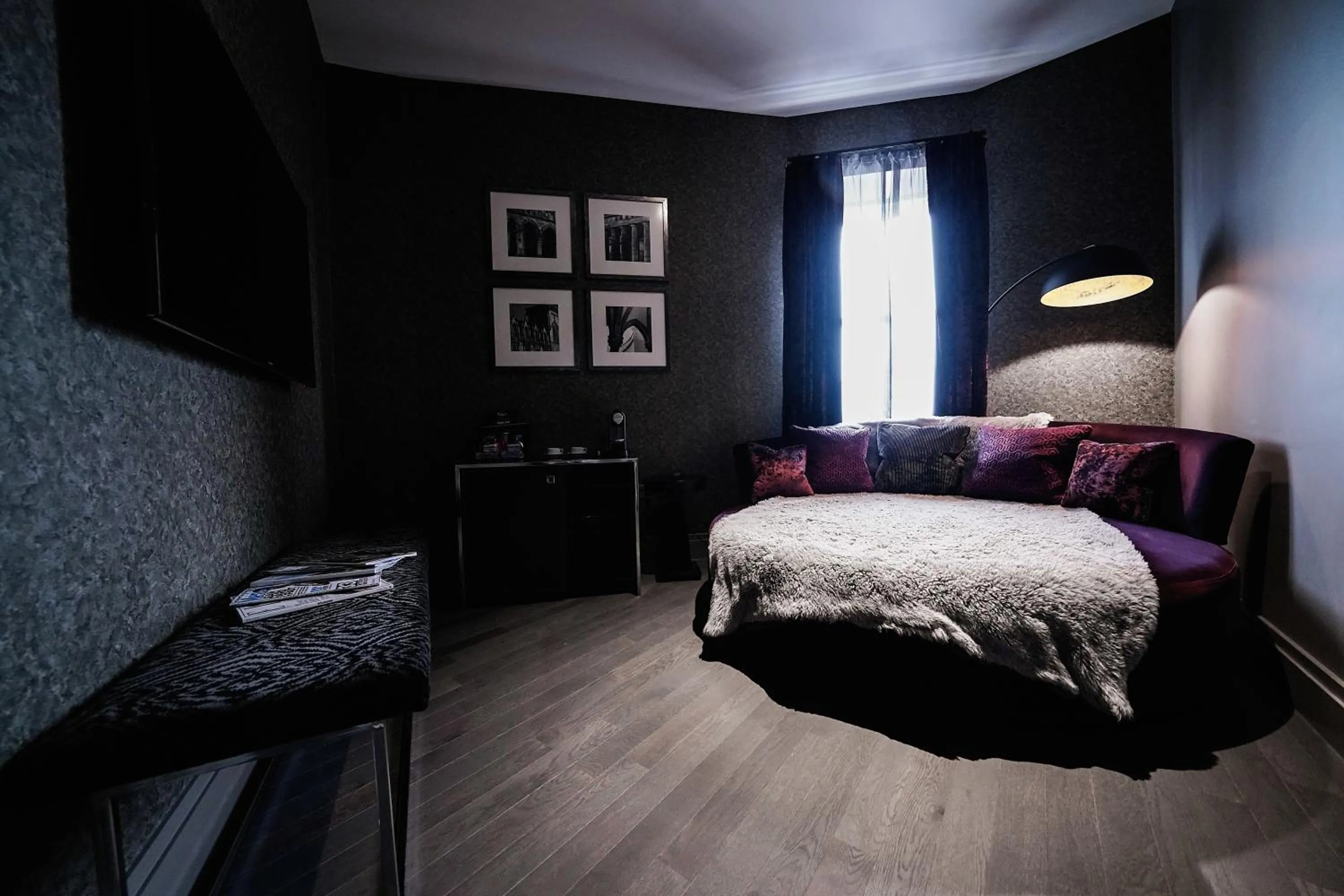 Seating area, Bed in Malmaison Dundee