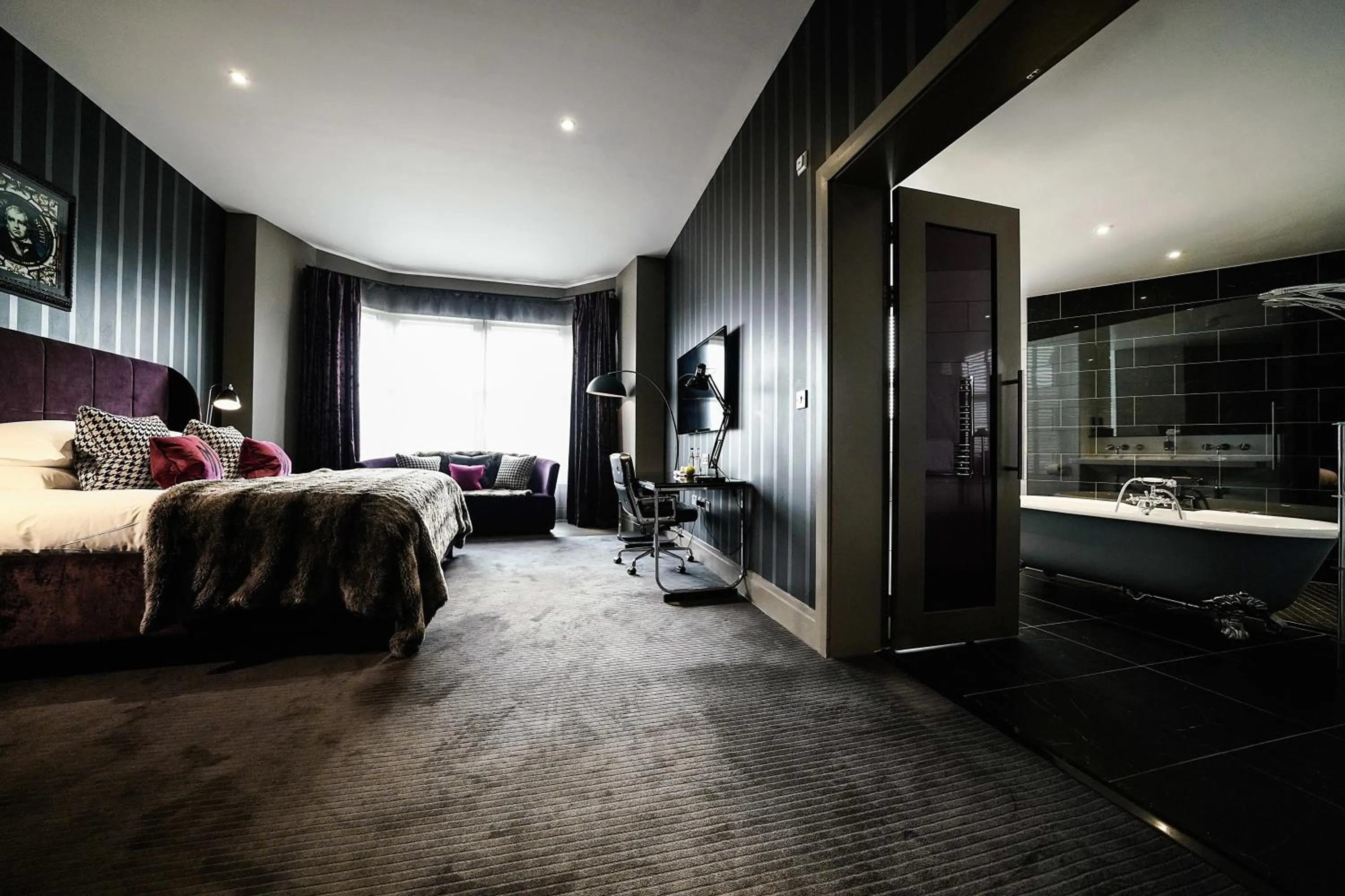 Bedroom, Bed in Malmaison Dundee