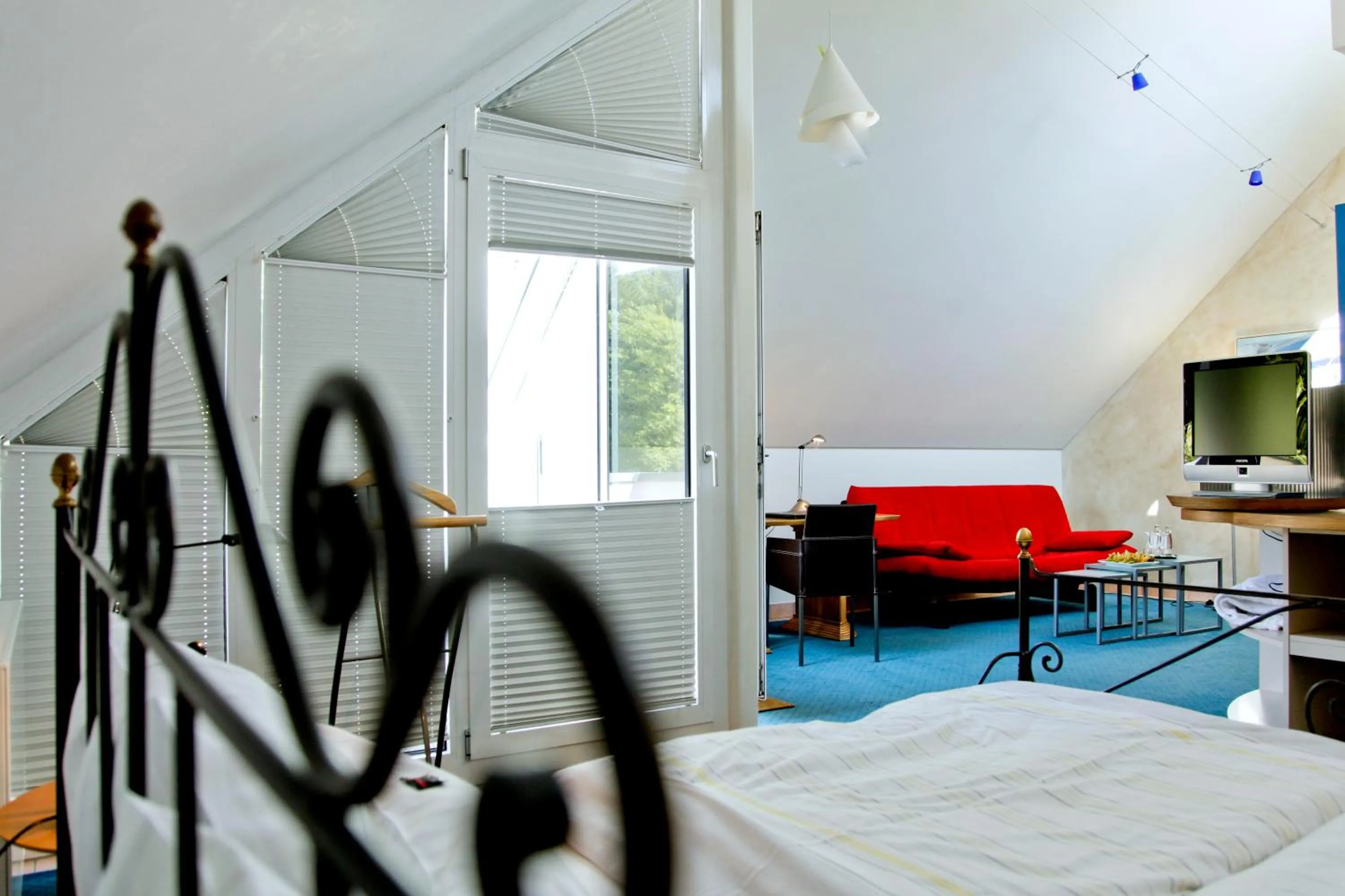 Seating area, Bed in Hotel Watthalden